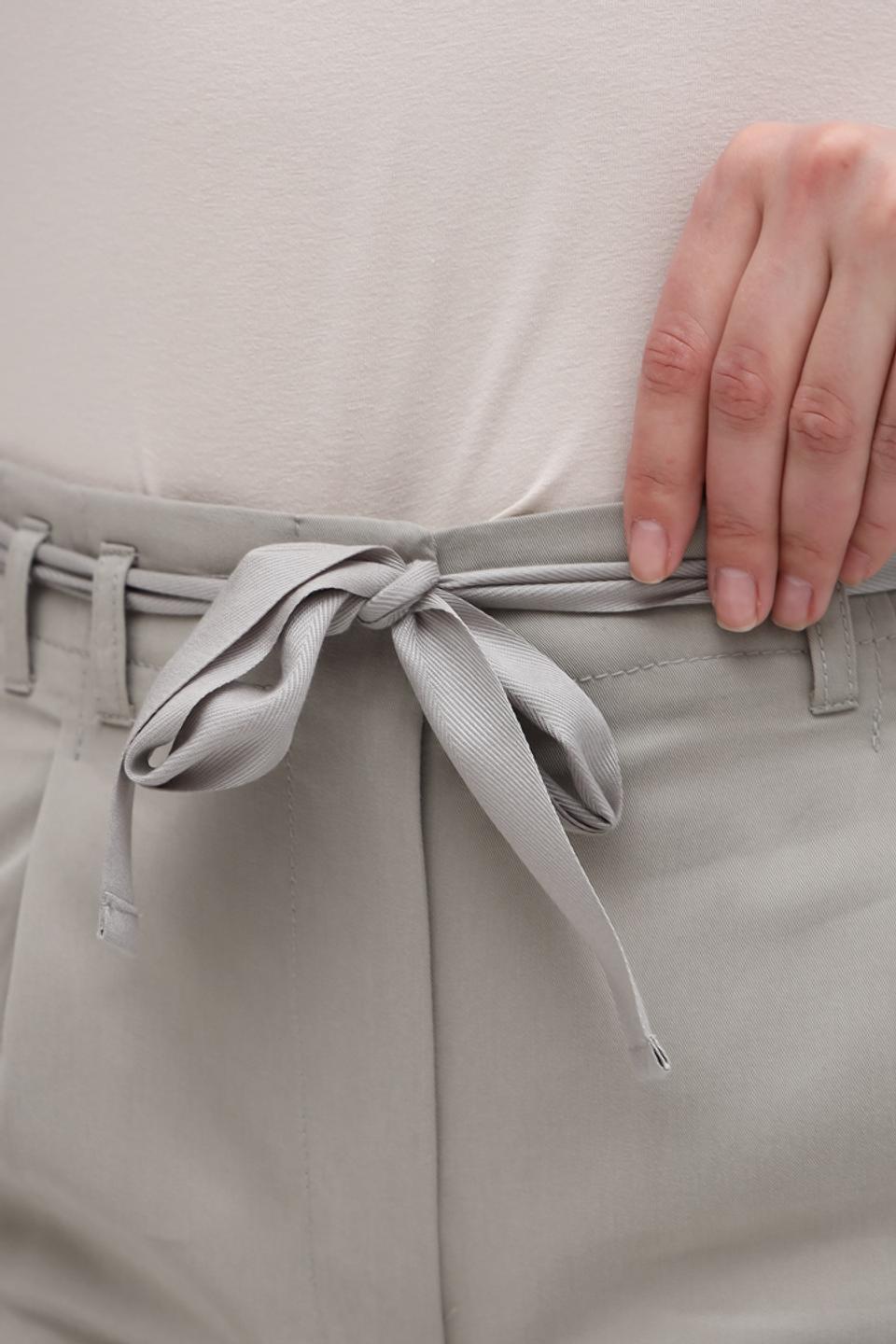 Брюки Lecomte с поясом бежевые