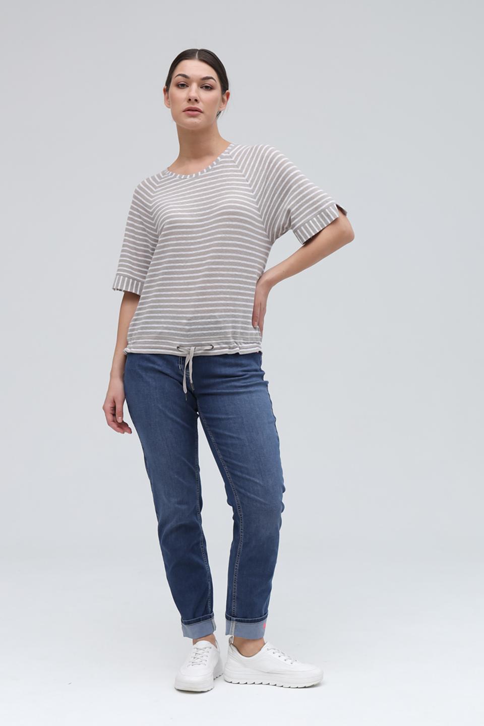 Пуловер Lecomte в полоску