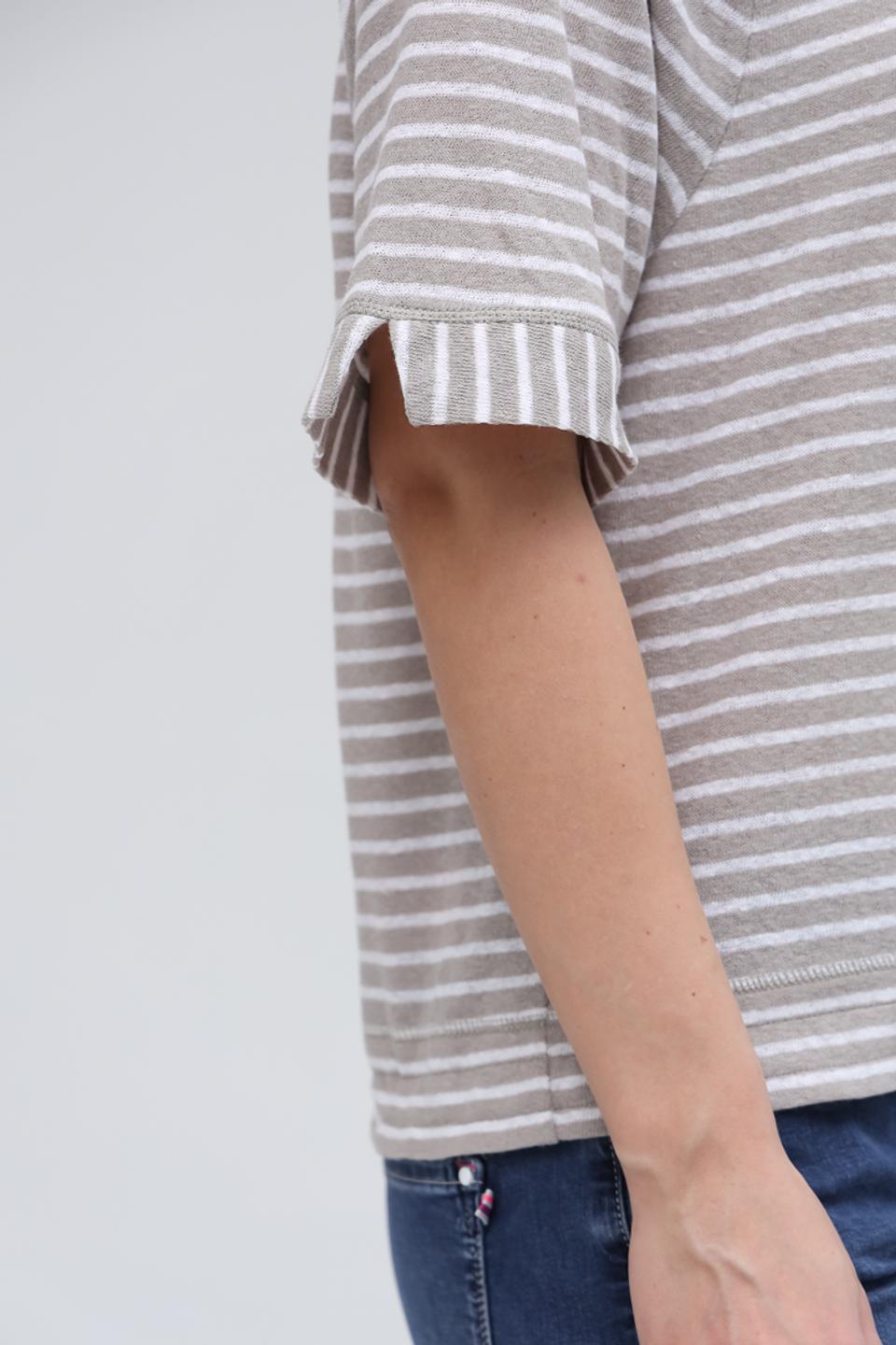 Пуловер Lecomte в полоску