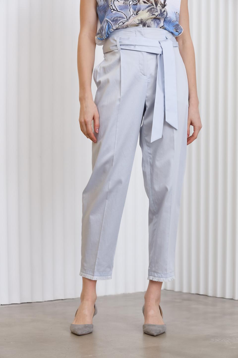 Брюки Marc Cain с поясом светло-серые