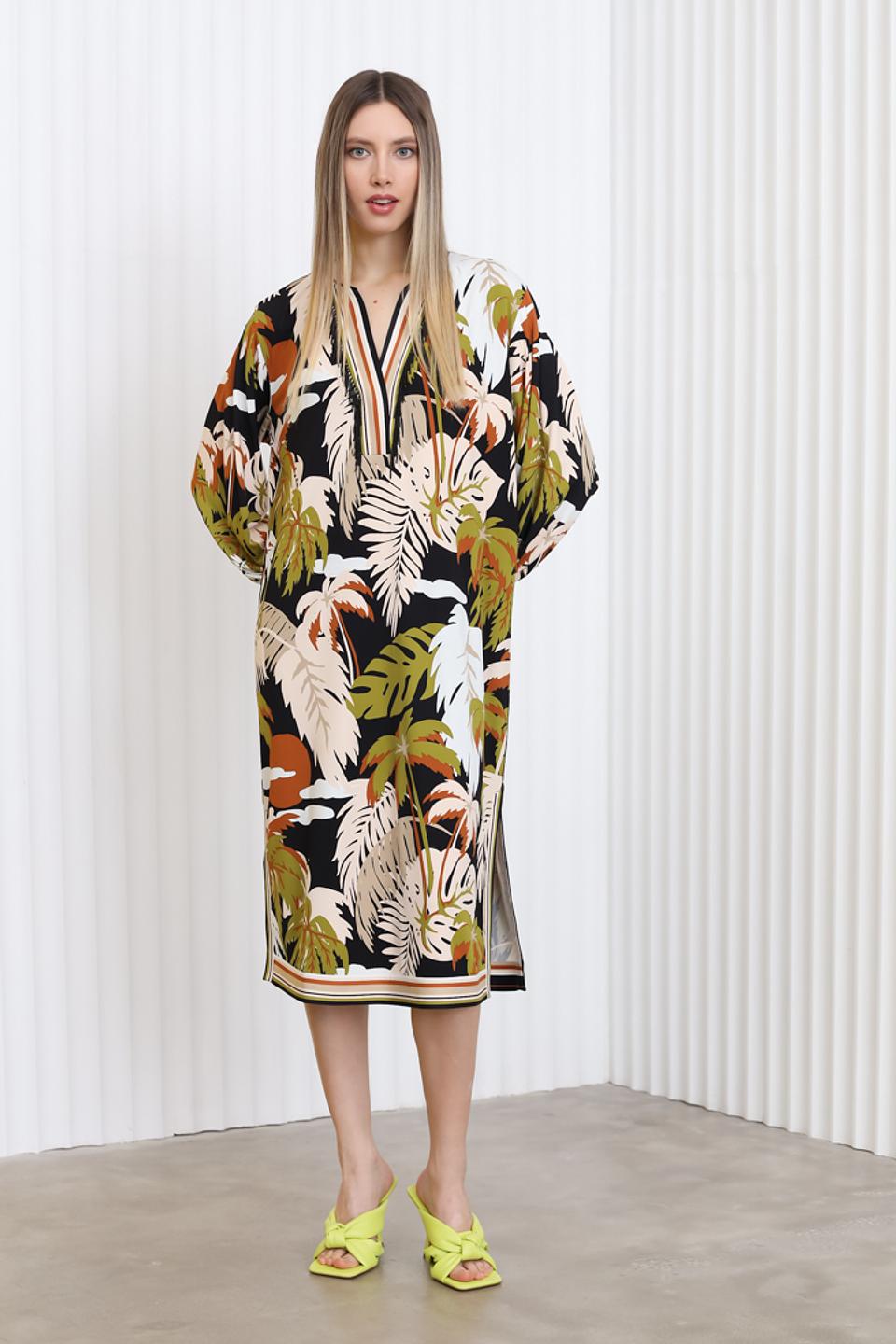 Платье Marc Cain с тропическим принтом