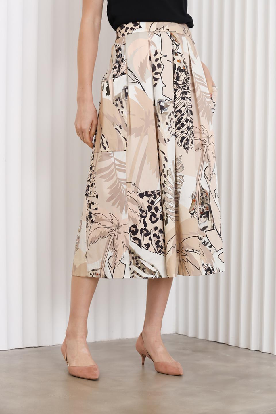 Юбка Marc Cain с принтом бежевый