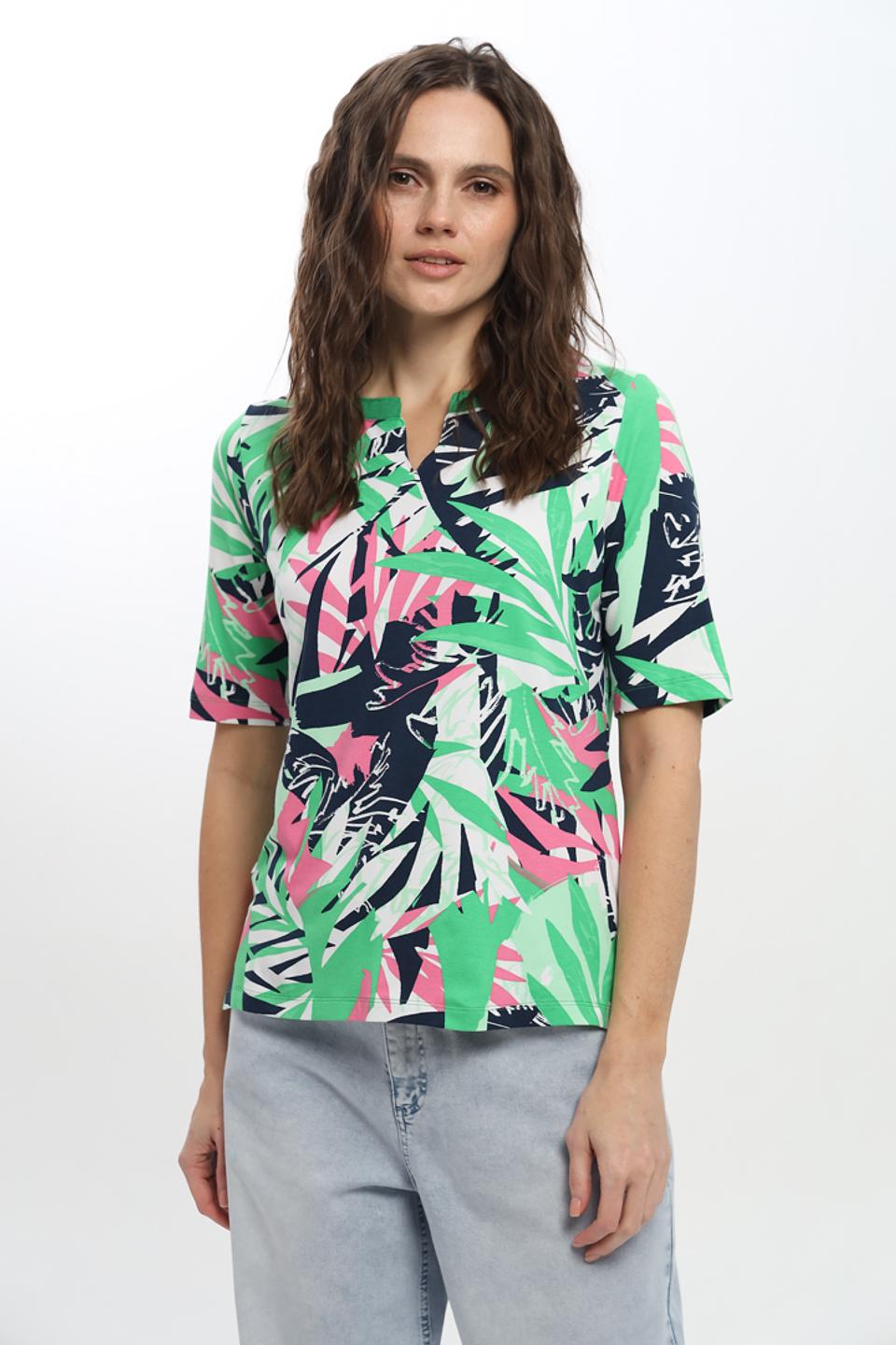 Блуза Thomas Rabe с тропическим принтом