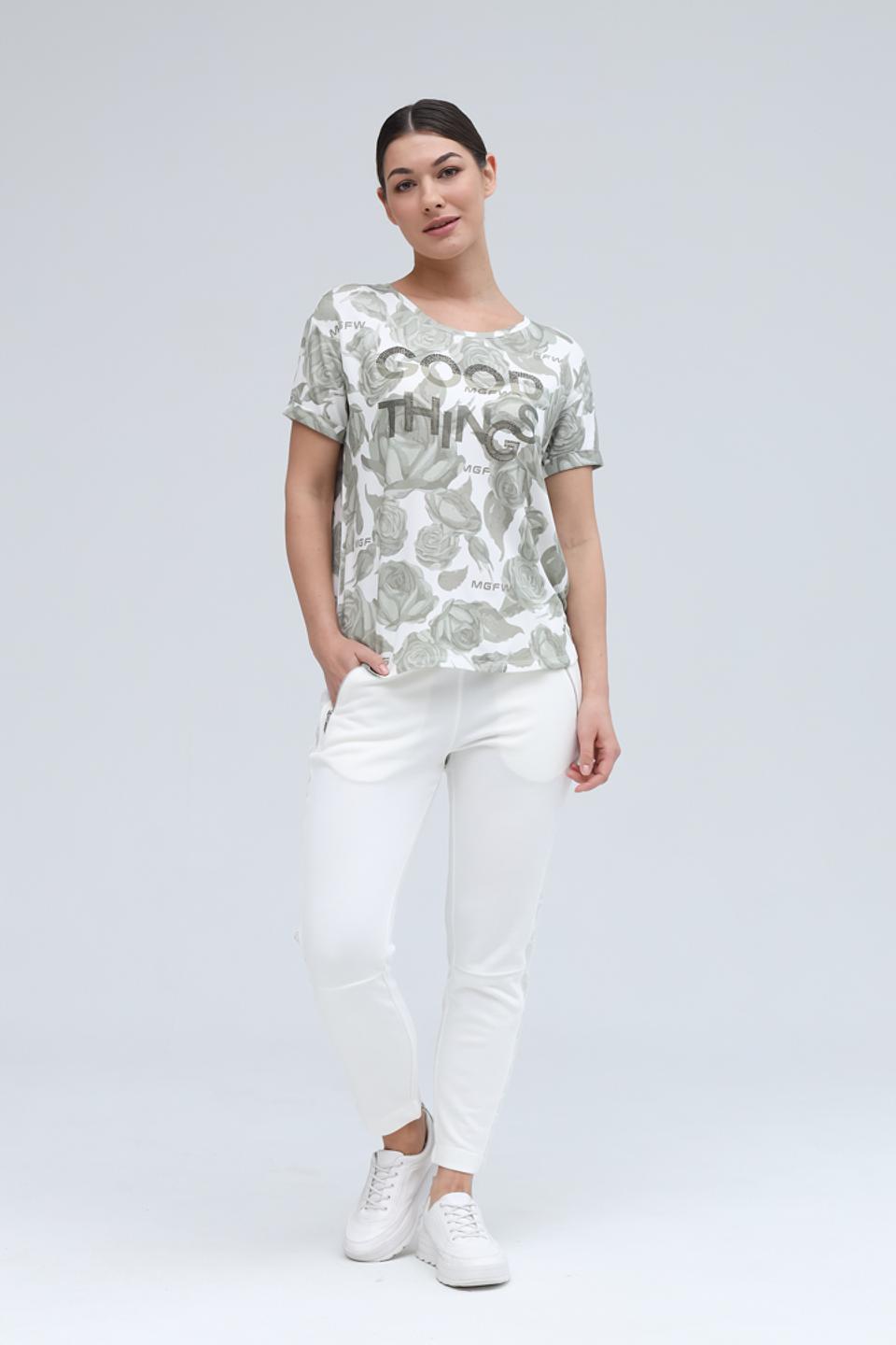 Блуза Monari с принтом и стразами