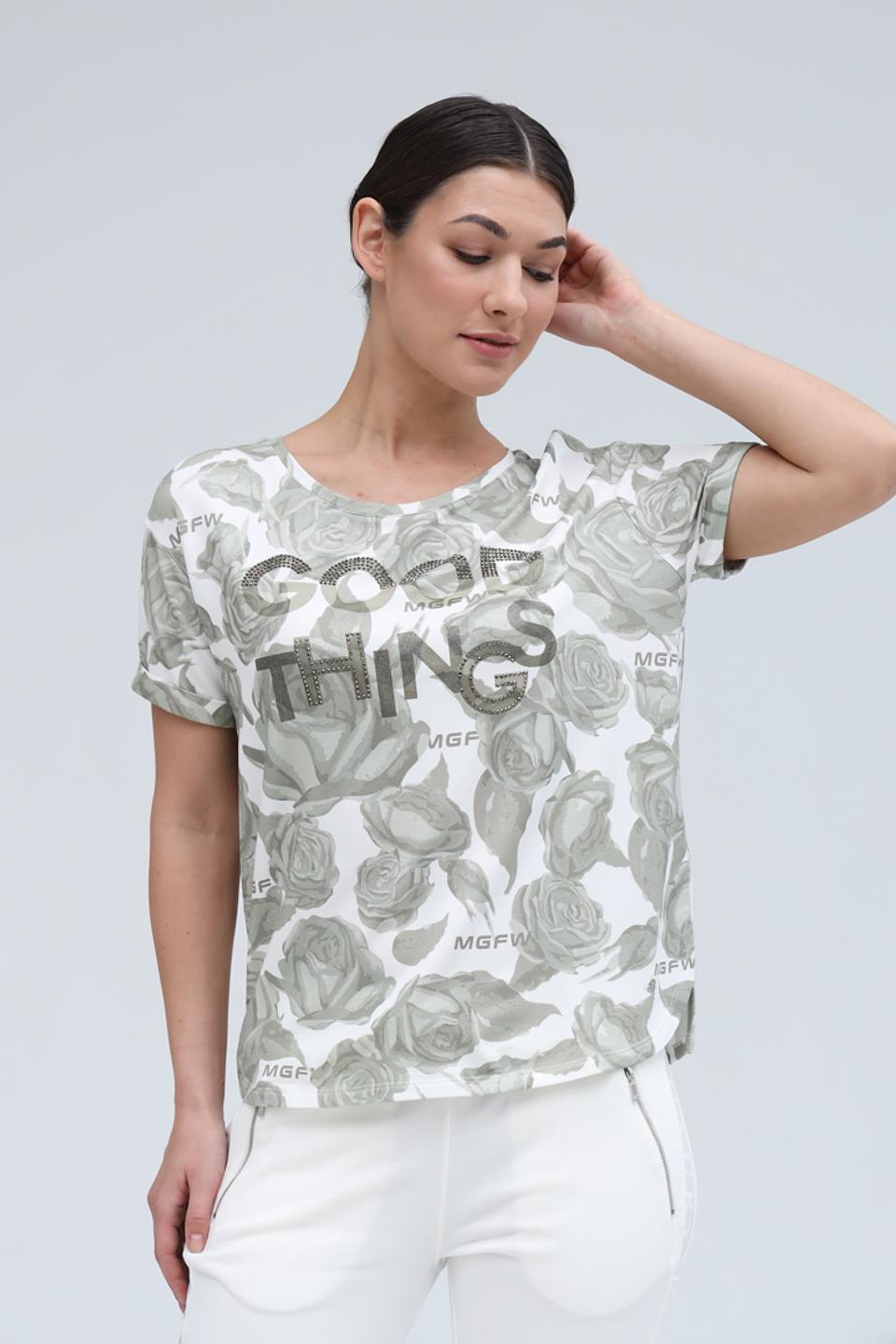 Блуза Monari с принтом и стразами