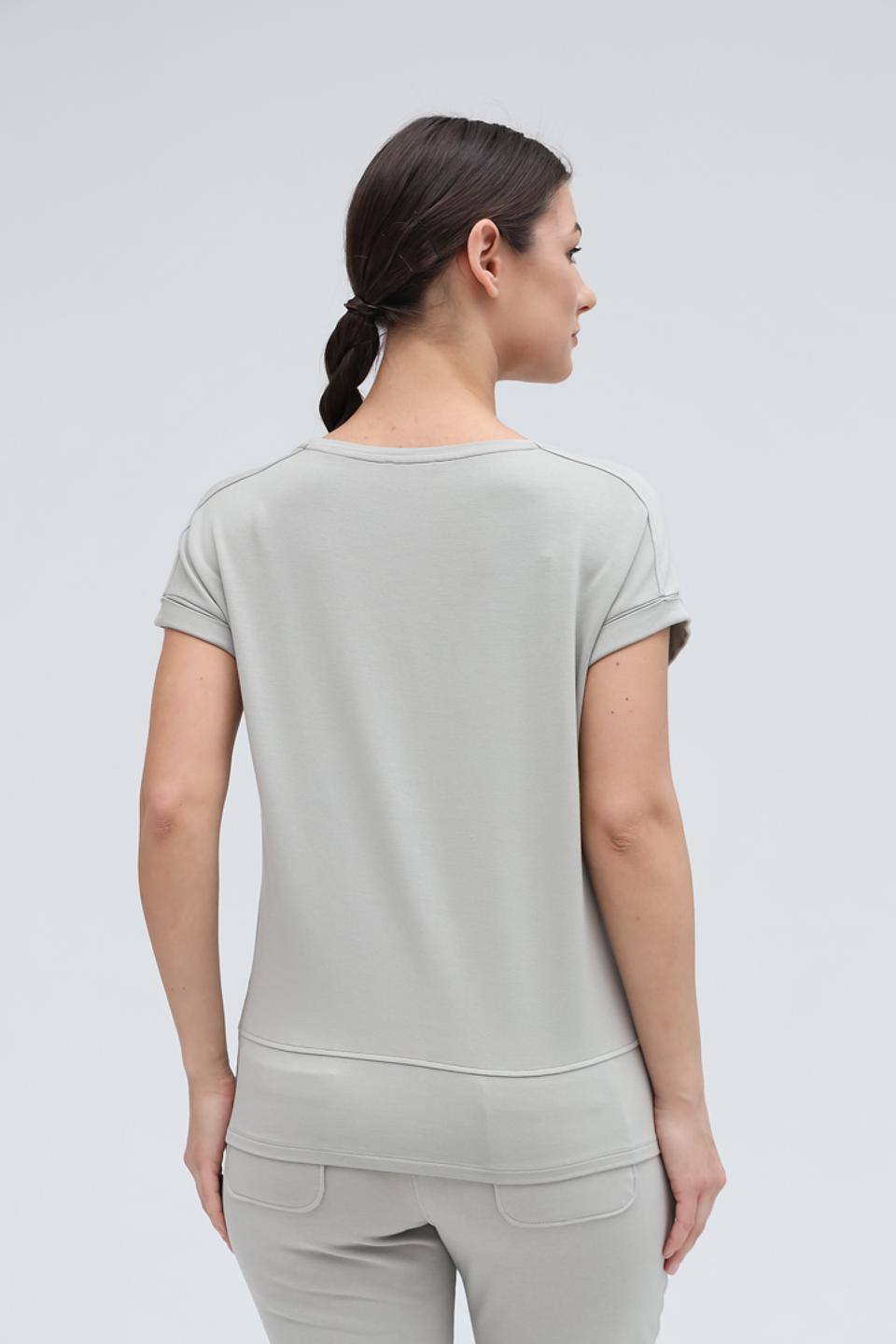 Футболка Monari с принтом серая