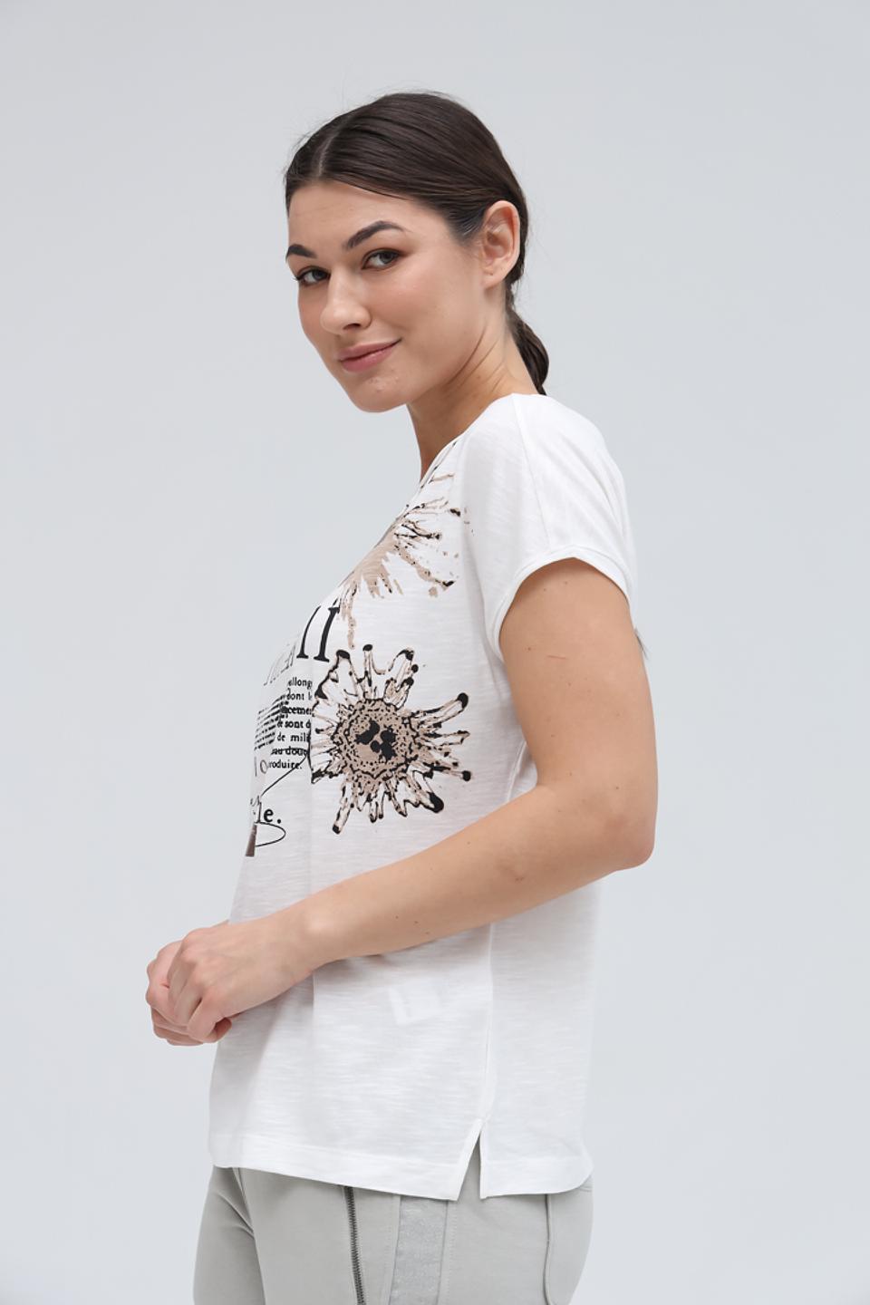 Футболка Lecomte с принтом