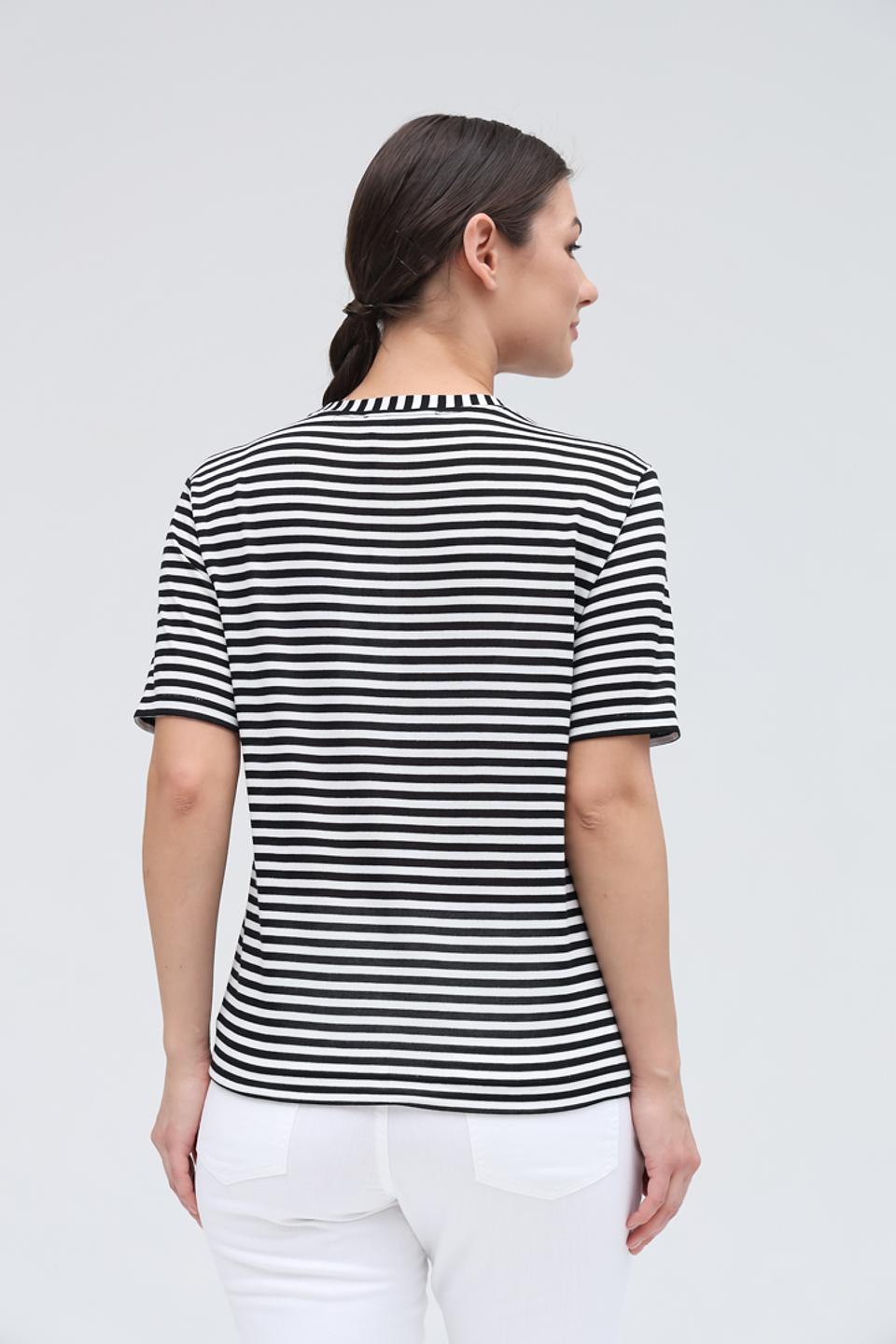 Футболка Lecomte в полоску