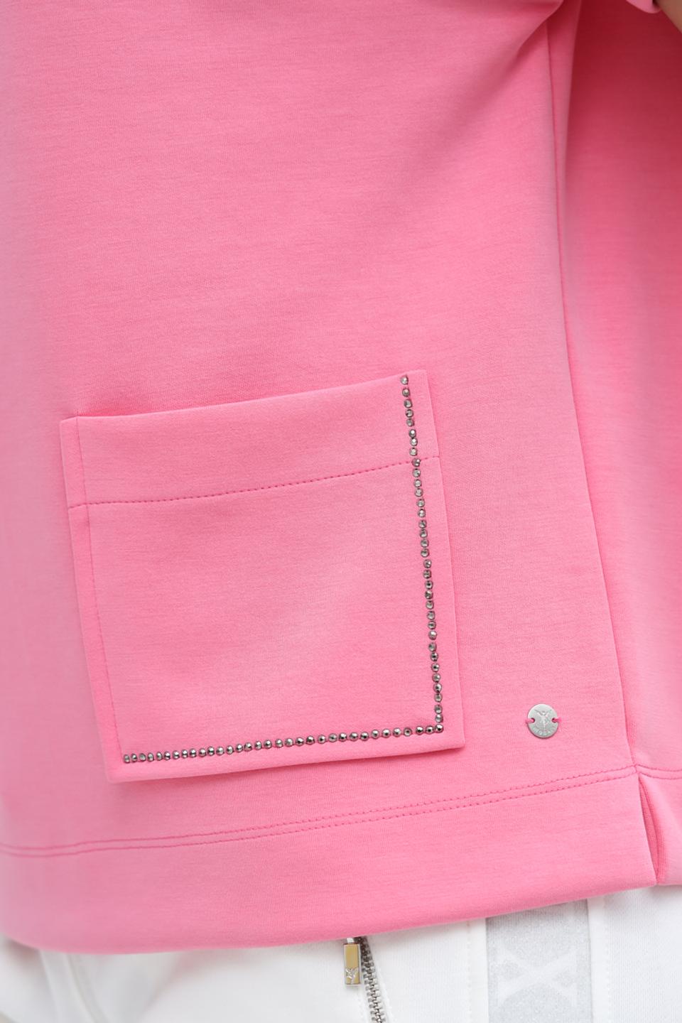 Джемпер Monari фуксия с капюшоном