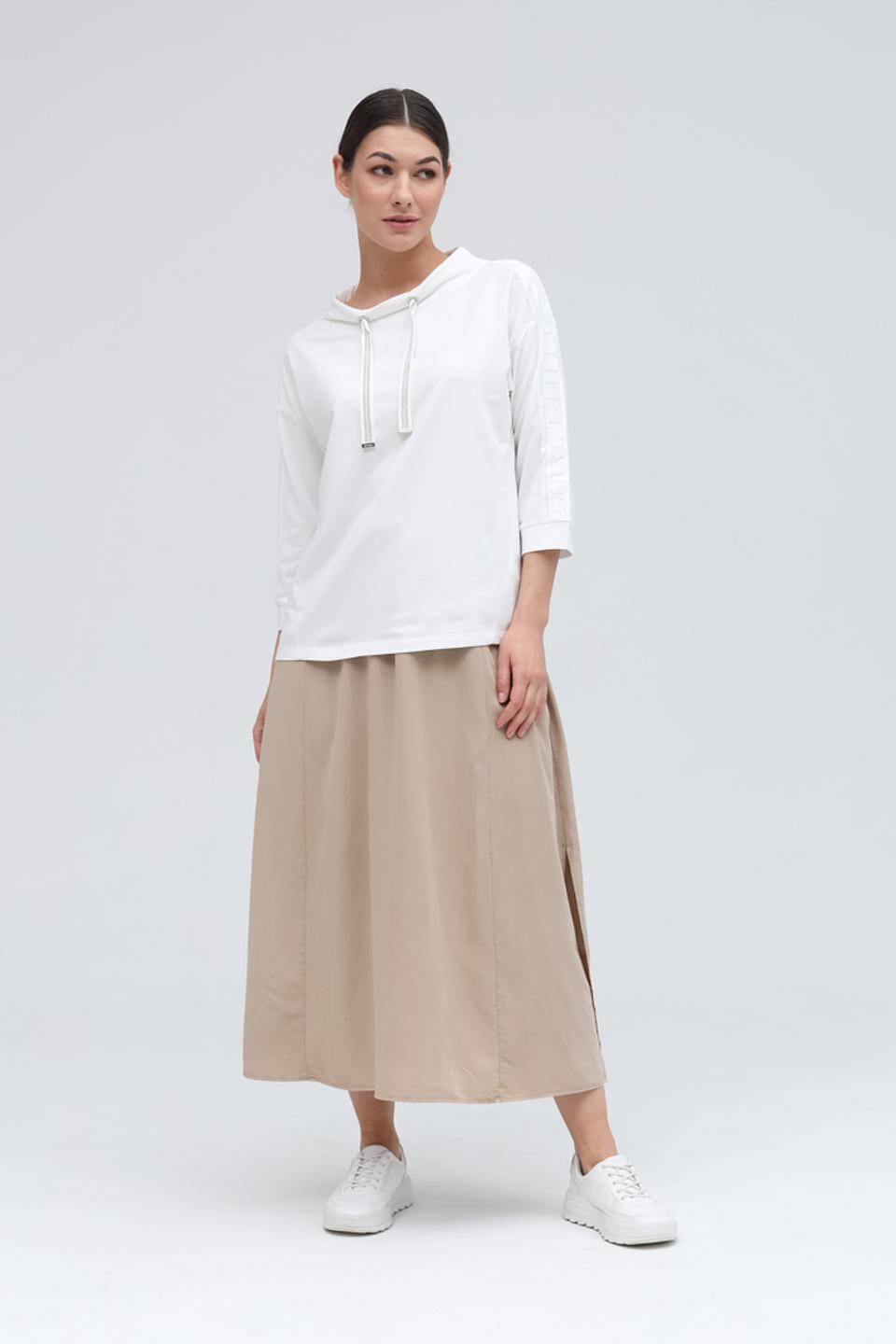 Джемпер Monari с капюшоном белый