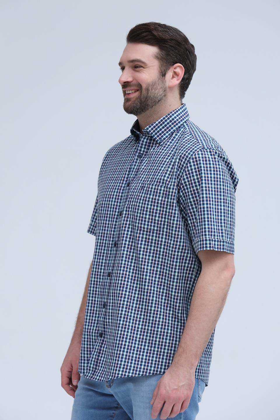 Рубашка кр Casa Moda в клетку