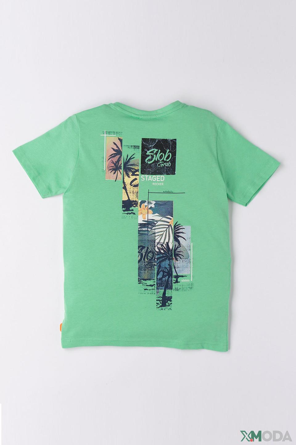 Футболка Sarabanda лайм с принтом