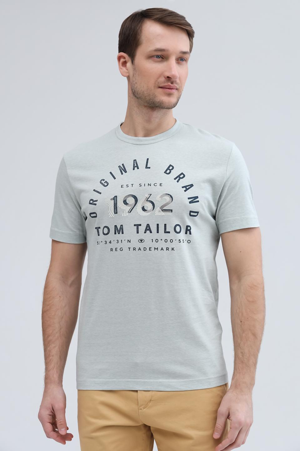 Футболка Tom Tailor с логотипом мятный