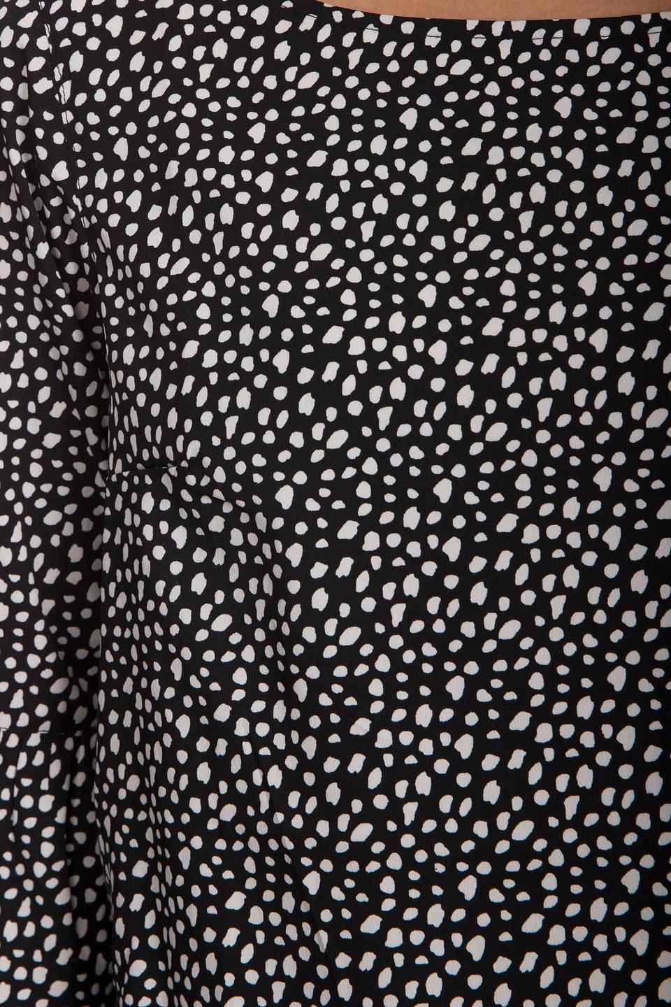 Блуза Tom Tailor в горошек чёрный