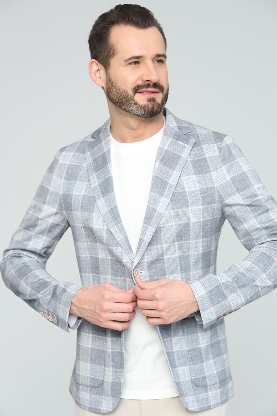 Пиджак Circolo 1901 в клетку серый