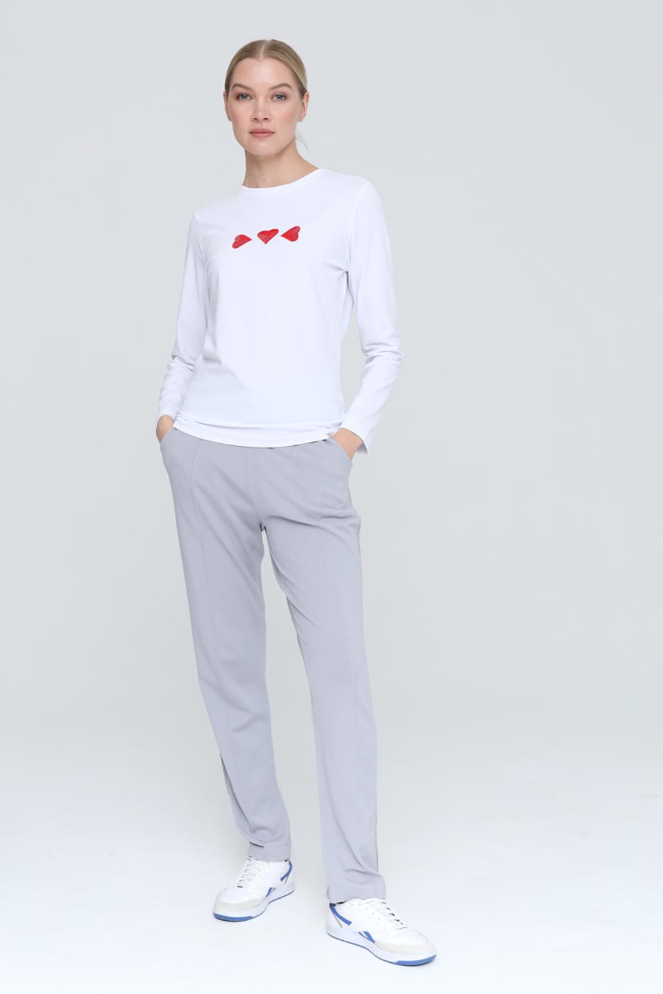 Лонгслив Pezzo с сердцами