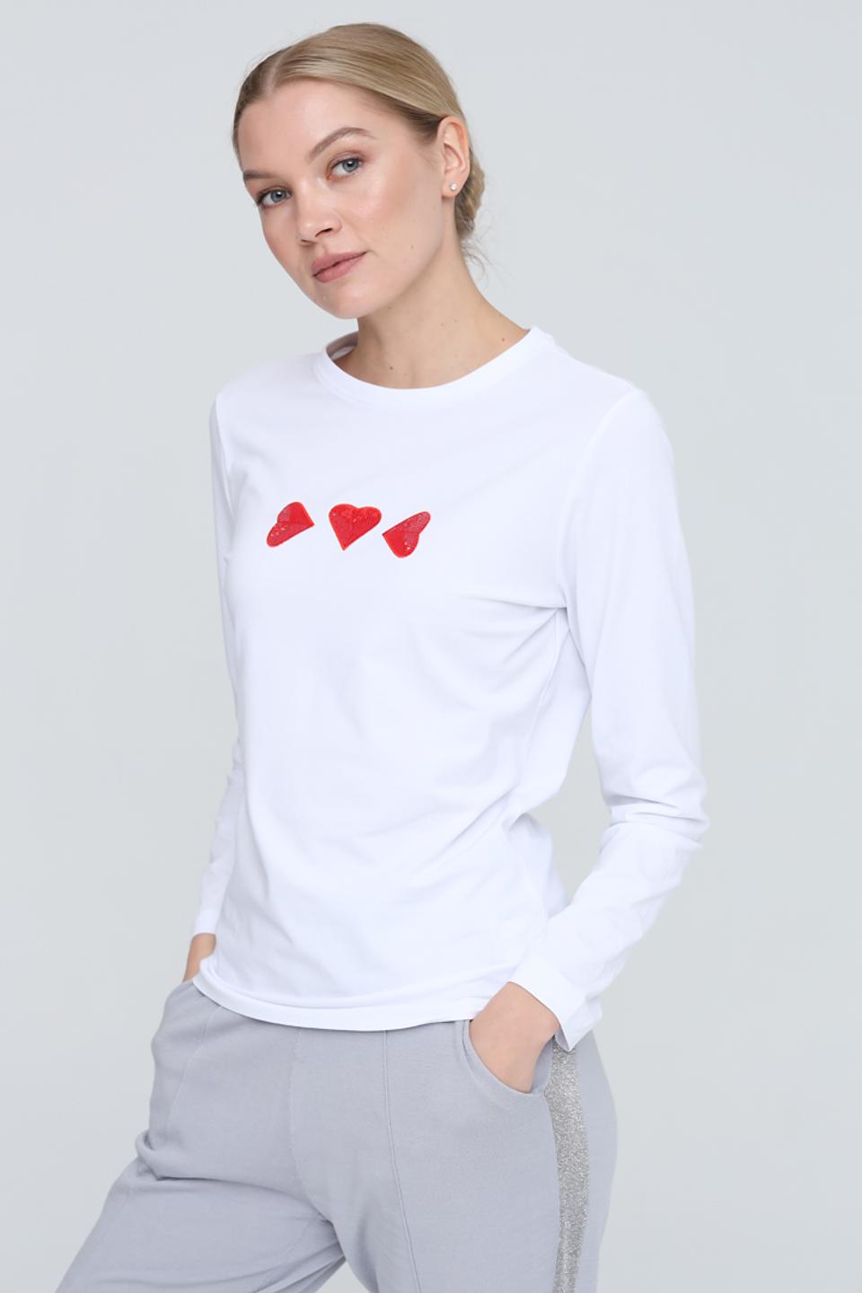 Лонгслив Pezzo с сердцами