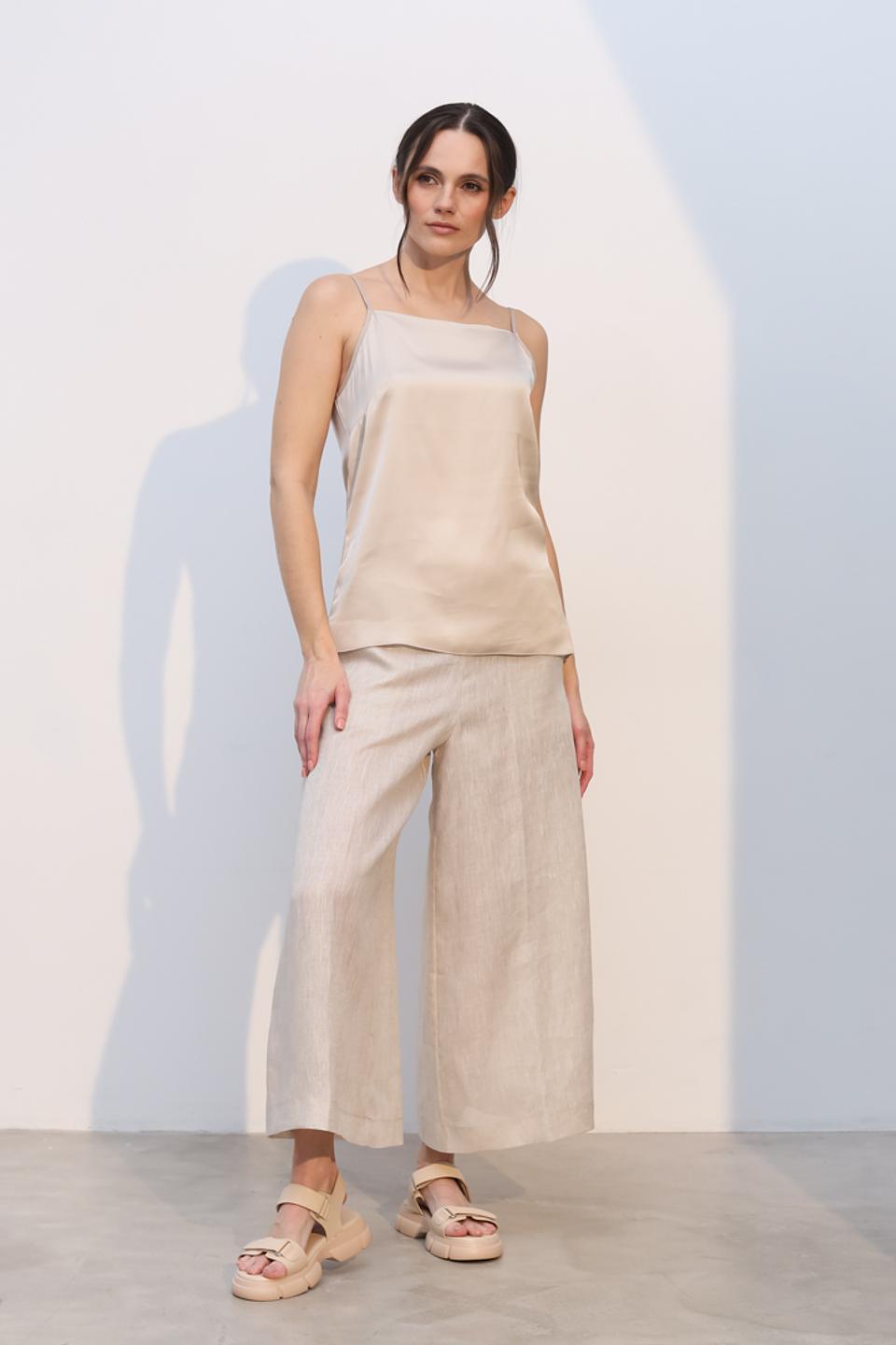 Топ Tricot Chic на бретелях бежевый