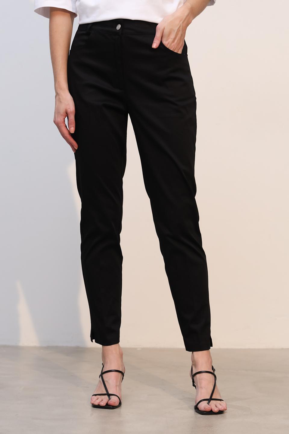 Брюки Tricot Chic чёрные прямые