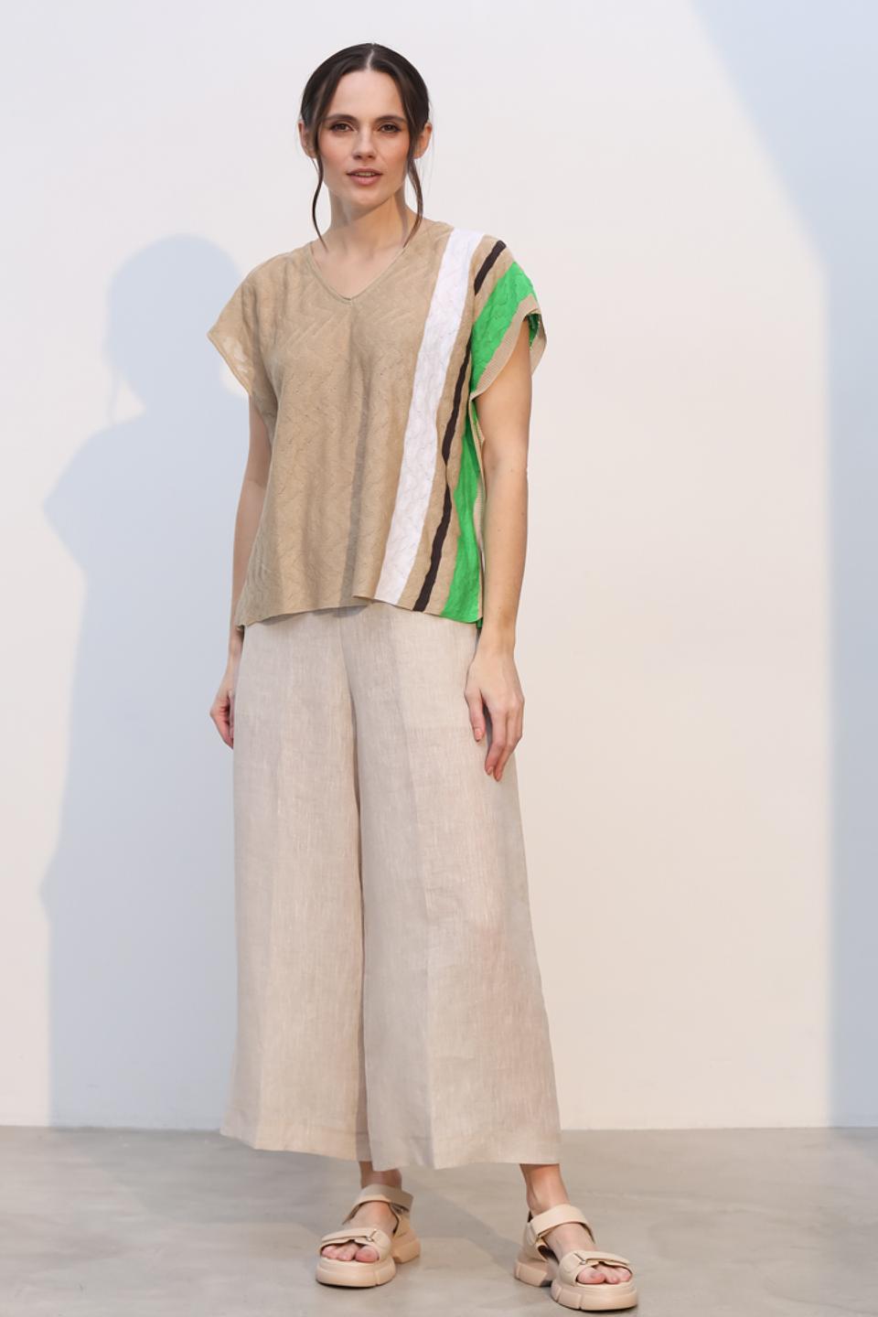 Брюки палаццо Tricot Chic бежевые