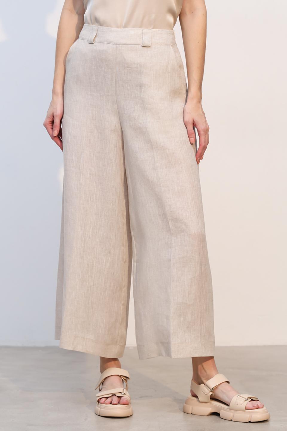 Брюки палаццо Tricot Chic бежевые