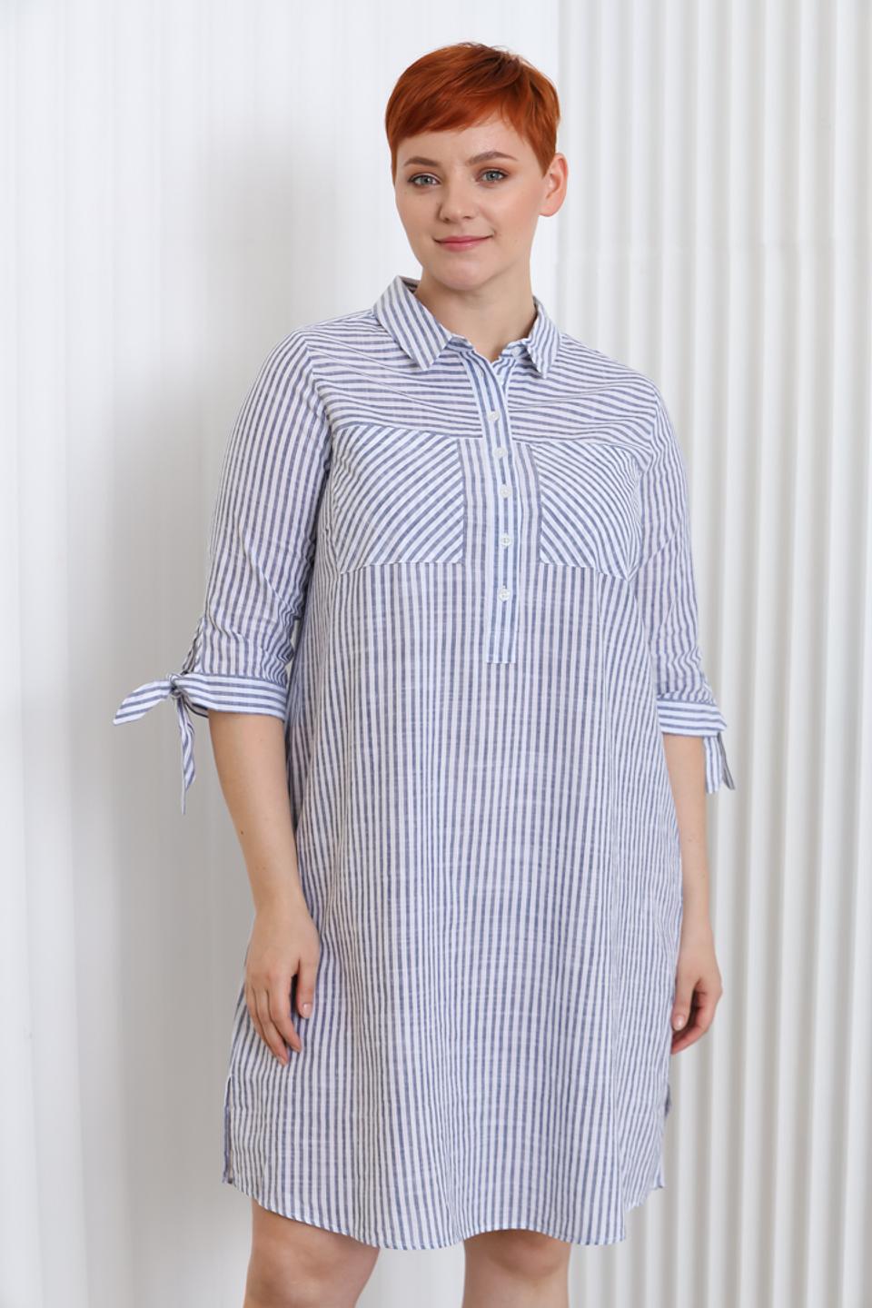 Платье Miss Via в полоску