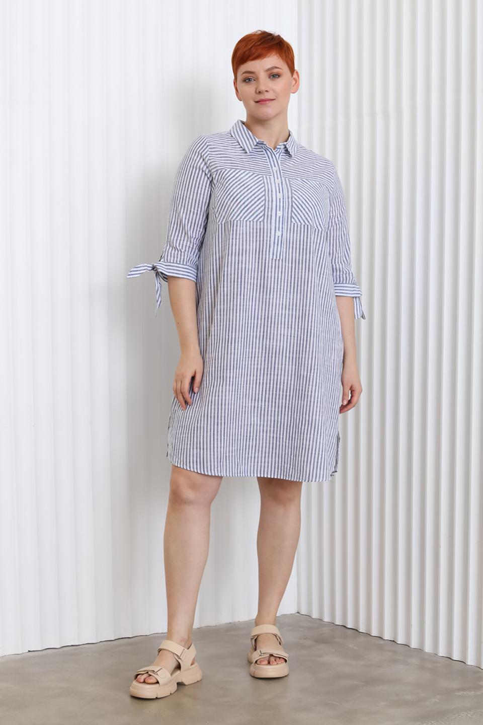 Платье Miss Via в полоску