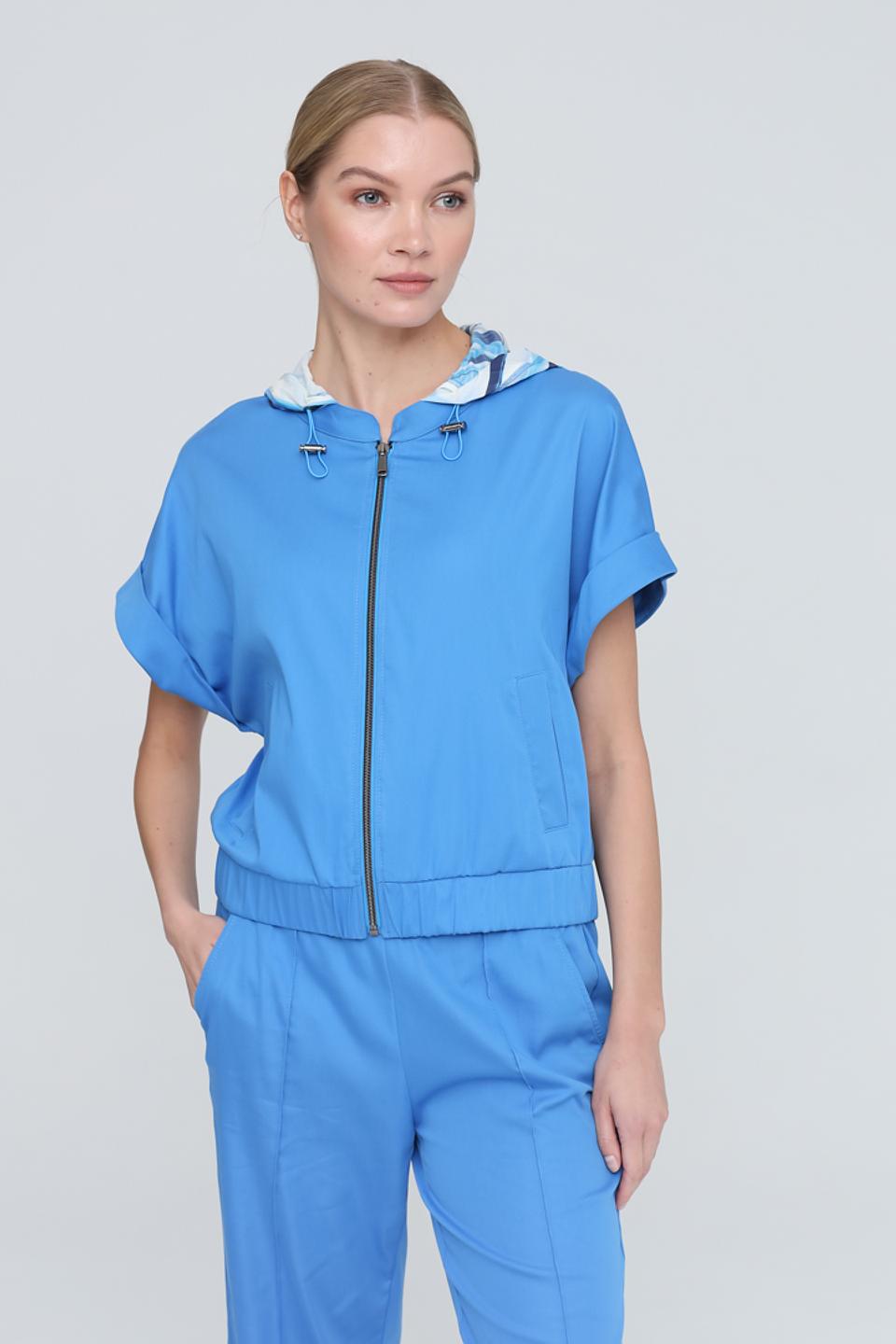 Жакет Tuzzi голубой с капюшоном