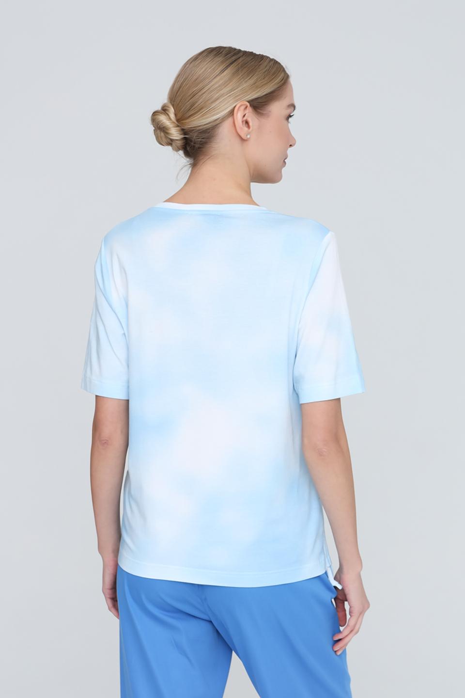 Футболка Tuzzi с принтом голубой