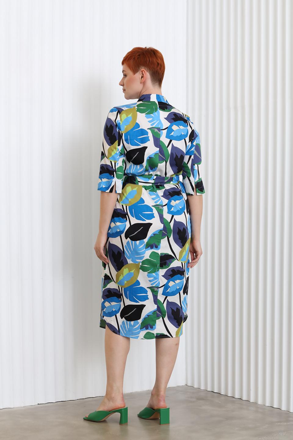 Платье Be Yourself с тропическим принтом