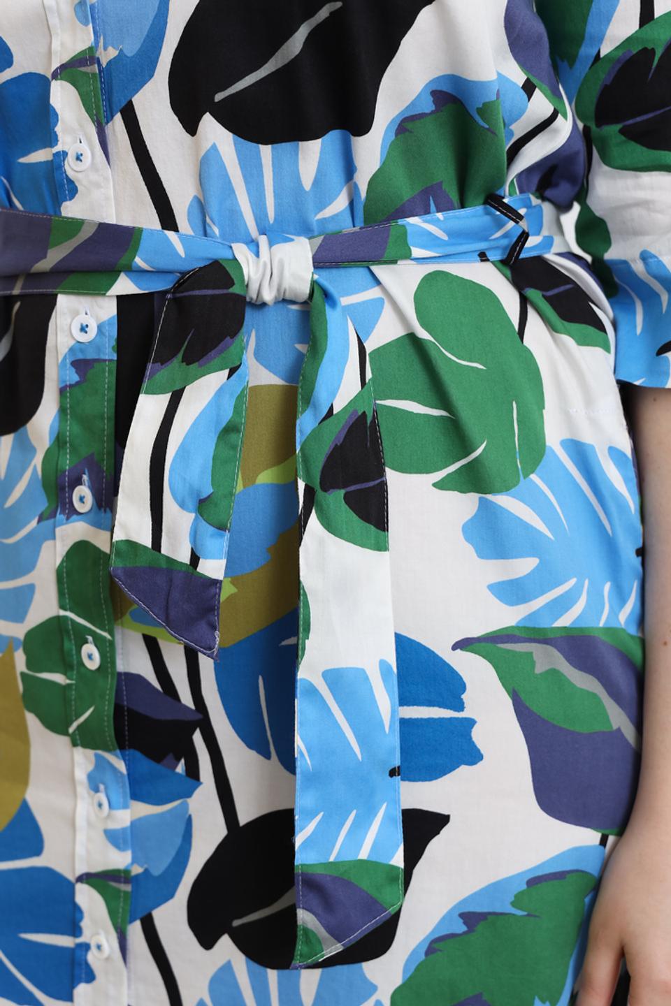 Платье Be Yourself с тропическим принтом