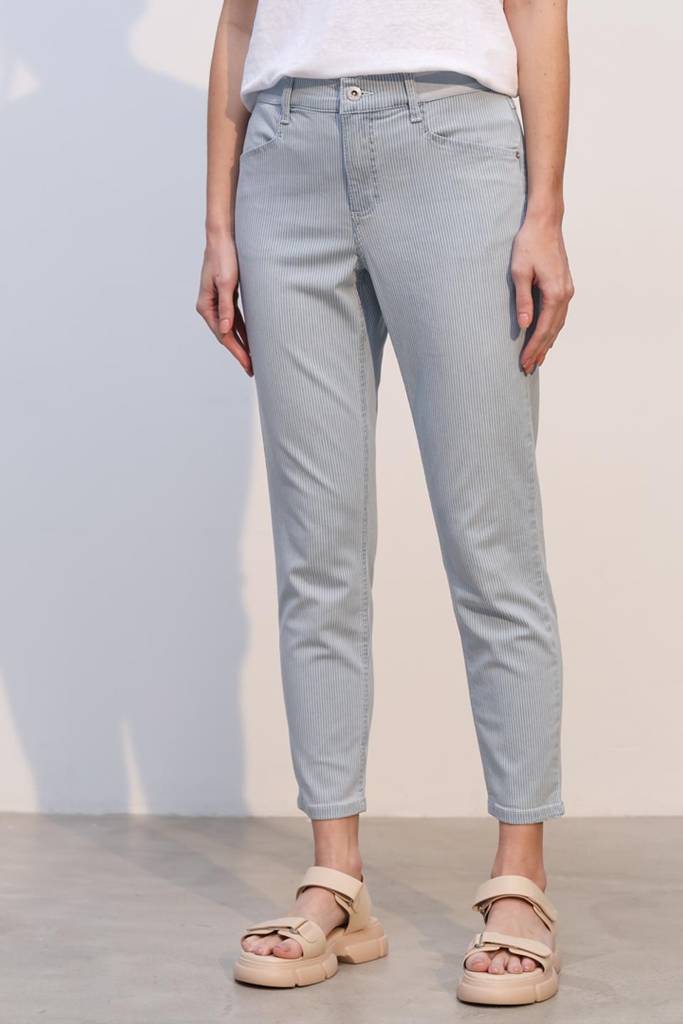 Брюки Angels в полоску голубой