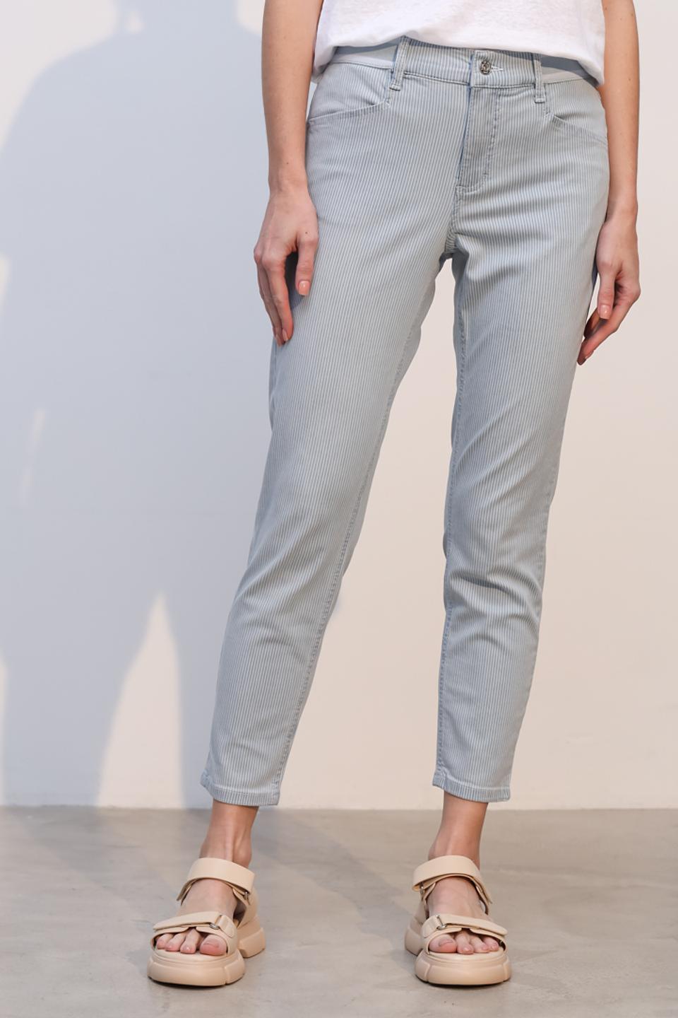 Брюки Angels в полоску голубой