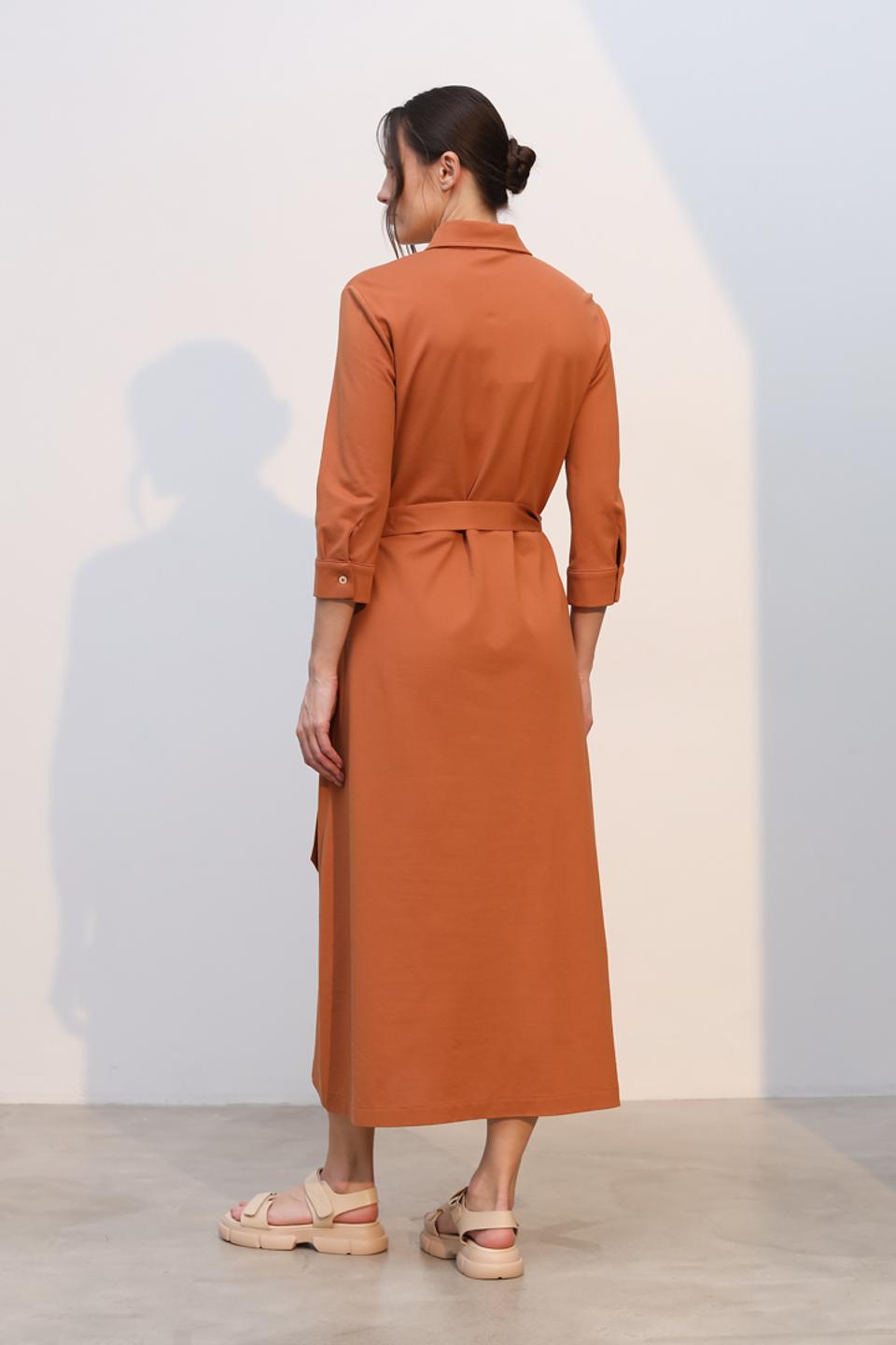 Платье Circolo 1901 приталенное терракотовое