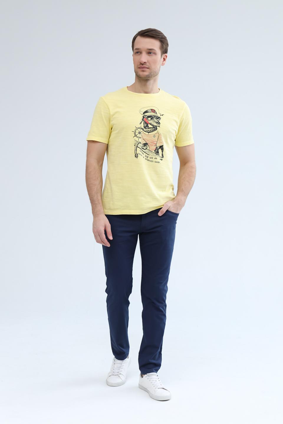 Брюки Bugatti синие slim fit