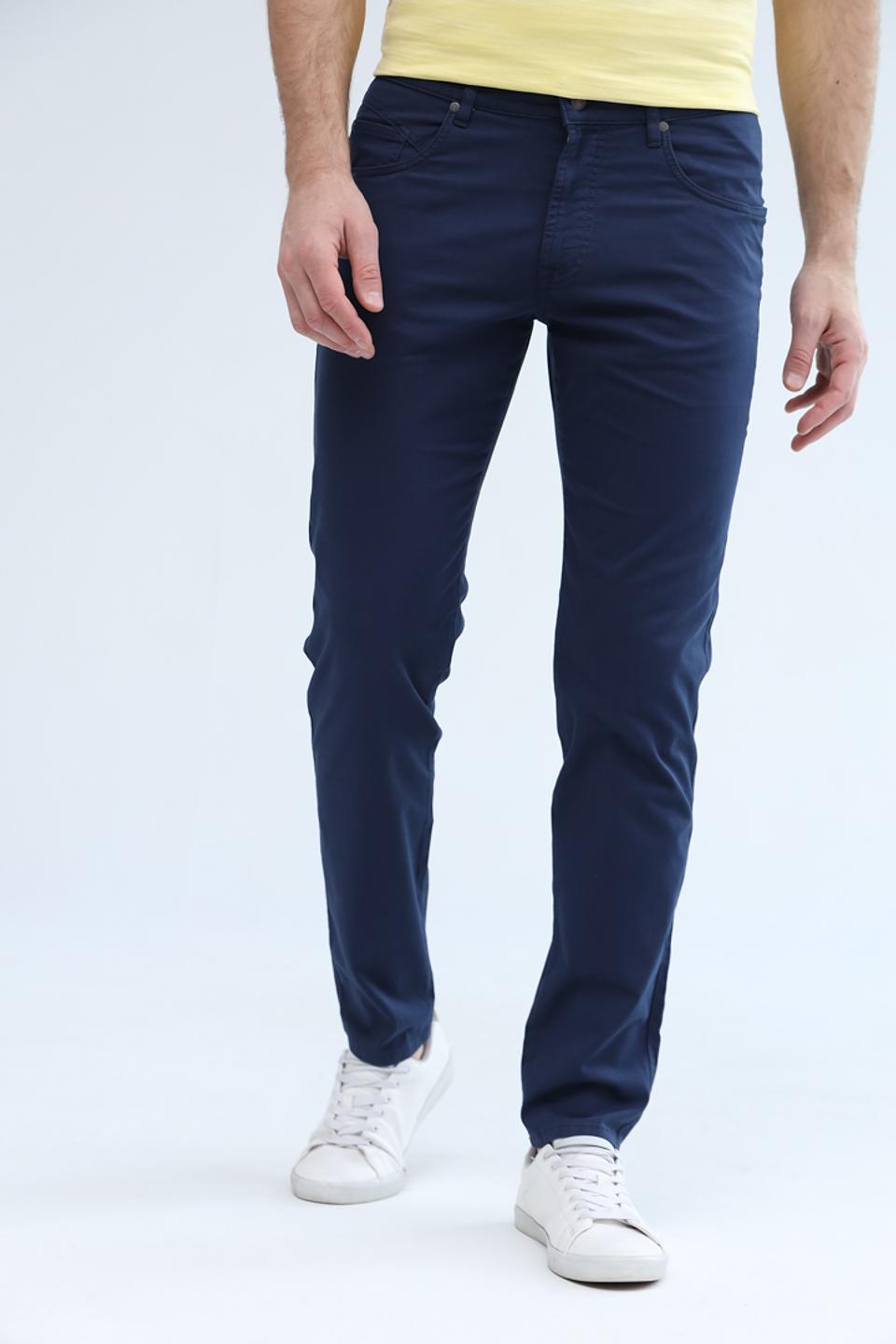 Брюки Bugatti синие slim fit