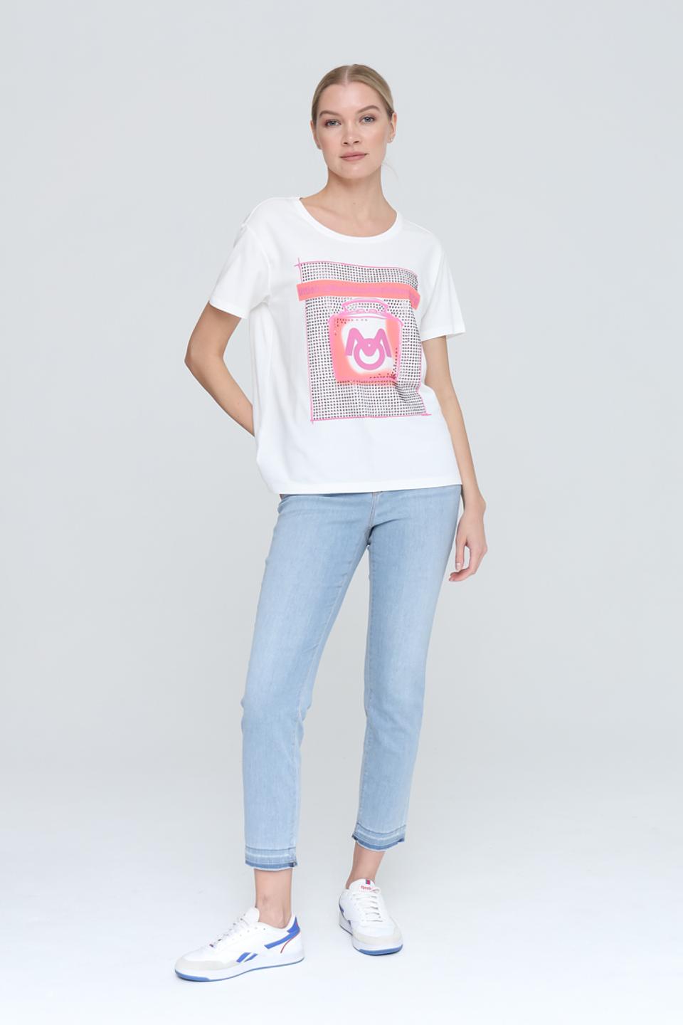 Джинсы Marc Cain голубые с манжетами