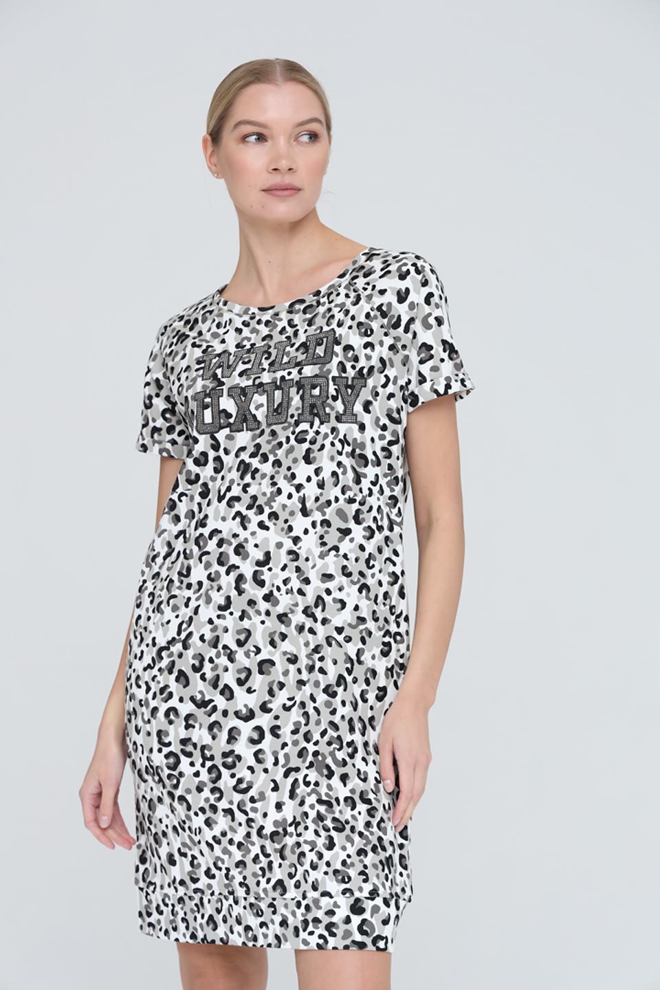 Платье Monari леопардовый принт