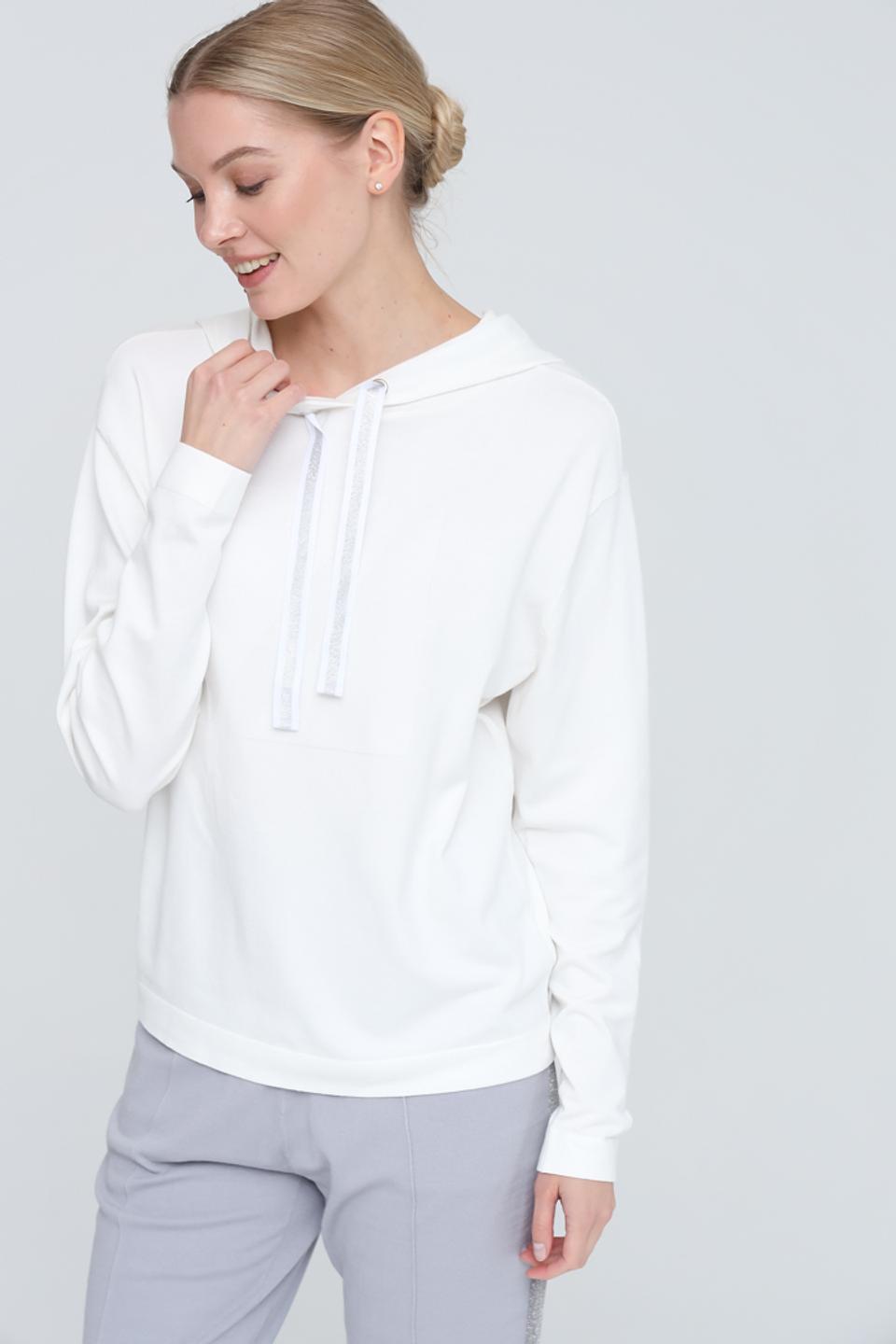 Толстовка Pezzo с капюшоном белая