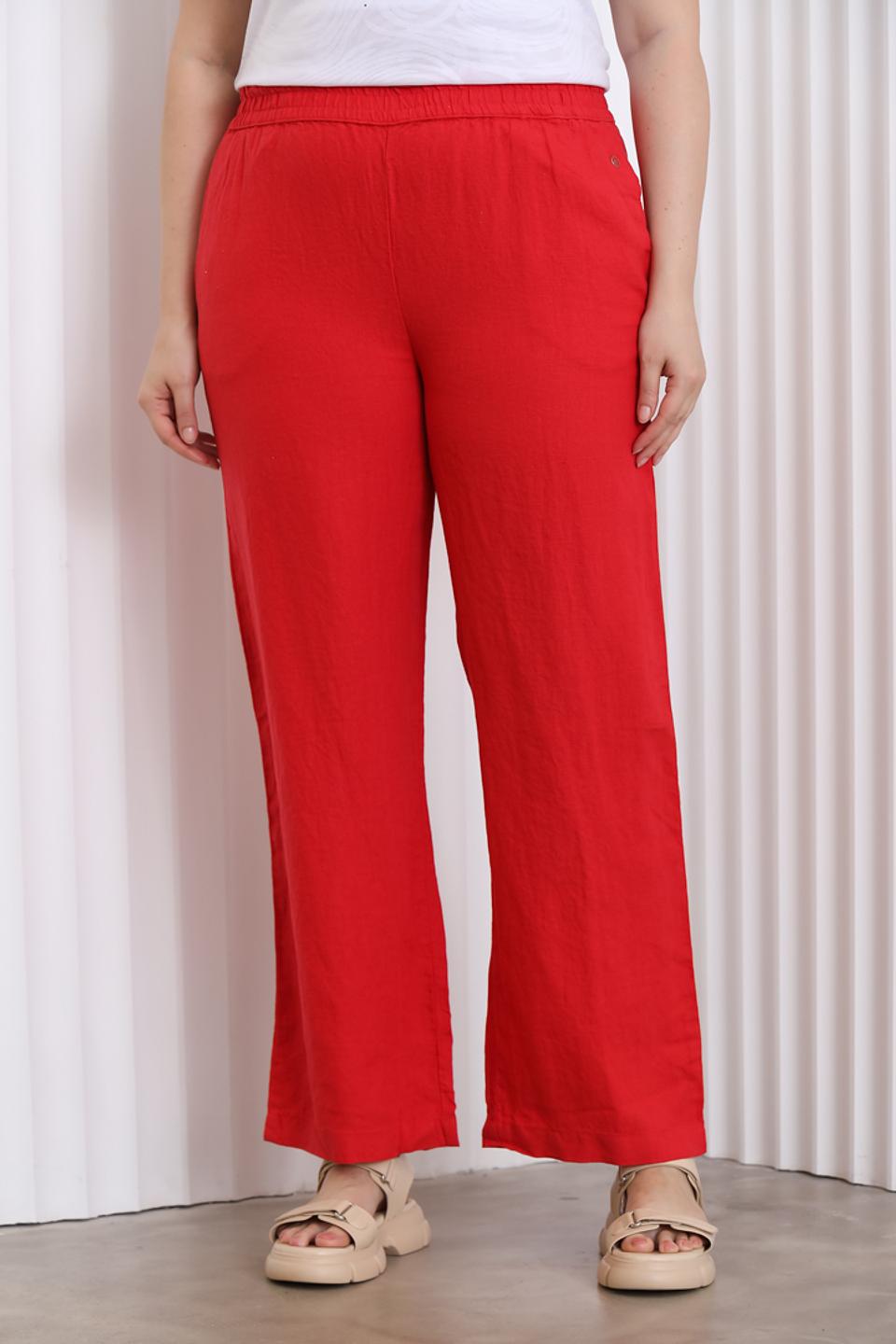 Брюки клёш Lisa Campione красные
