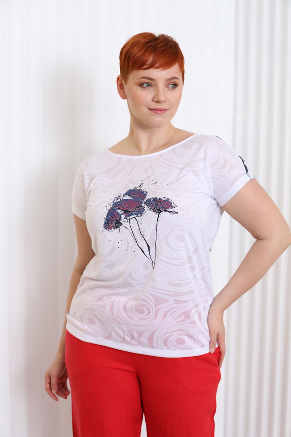 Футболка Lisa Campione с цветочным принтом