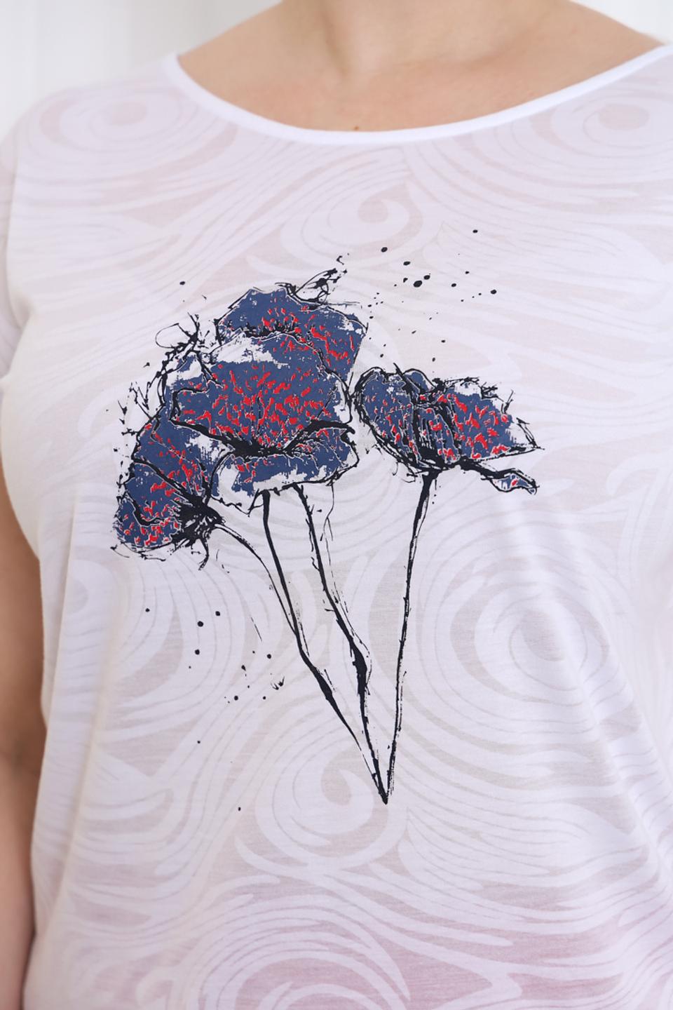 Футболка Lisa Campione с цветочным принтом
