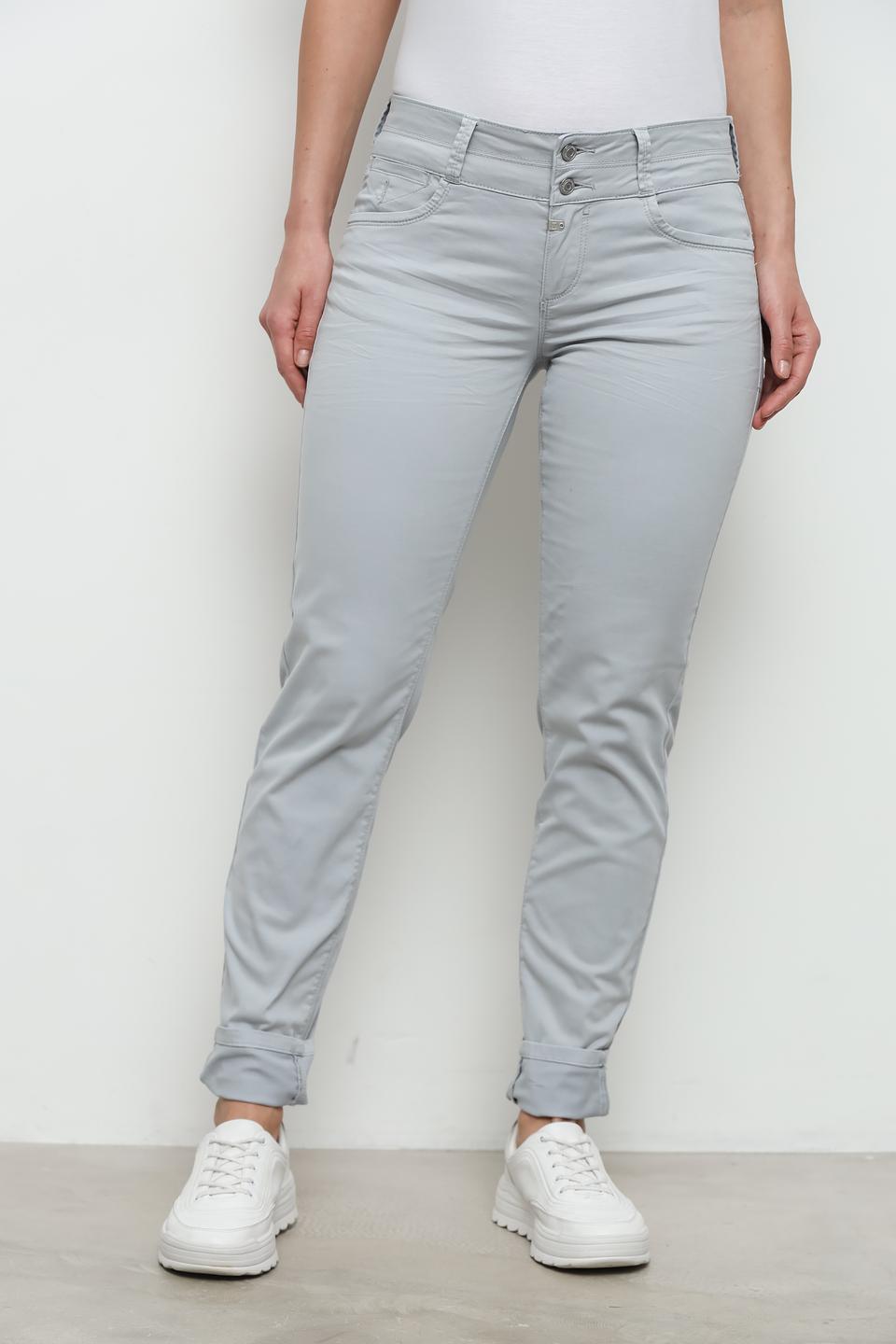 Брюки Time Zone серые с зауженным кроем