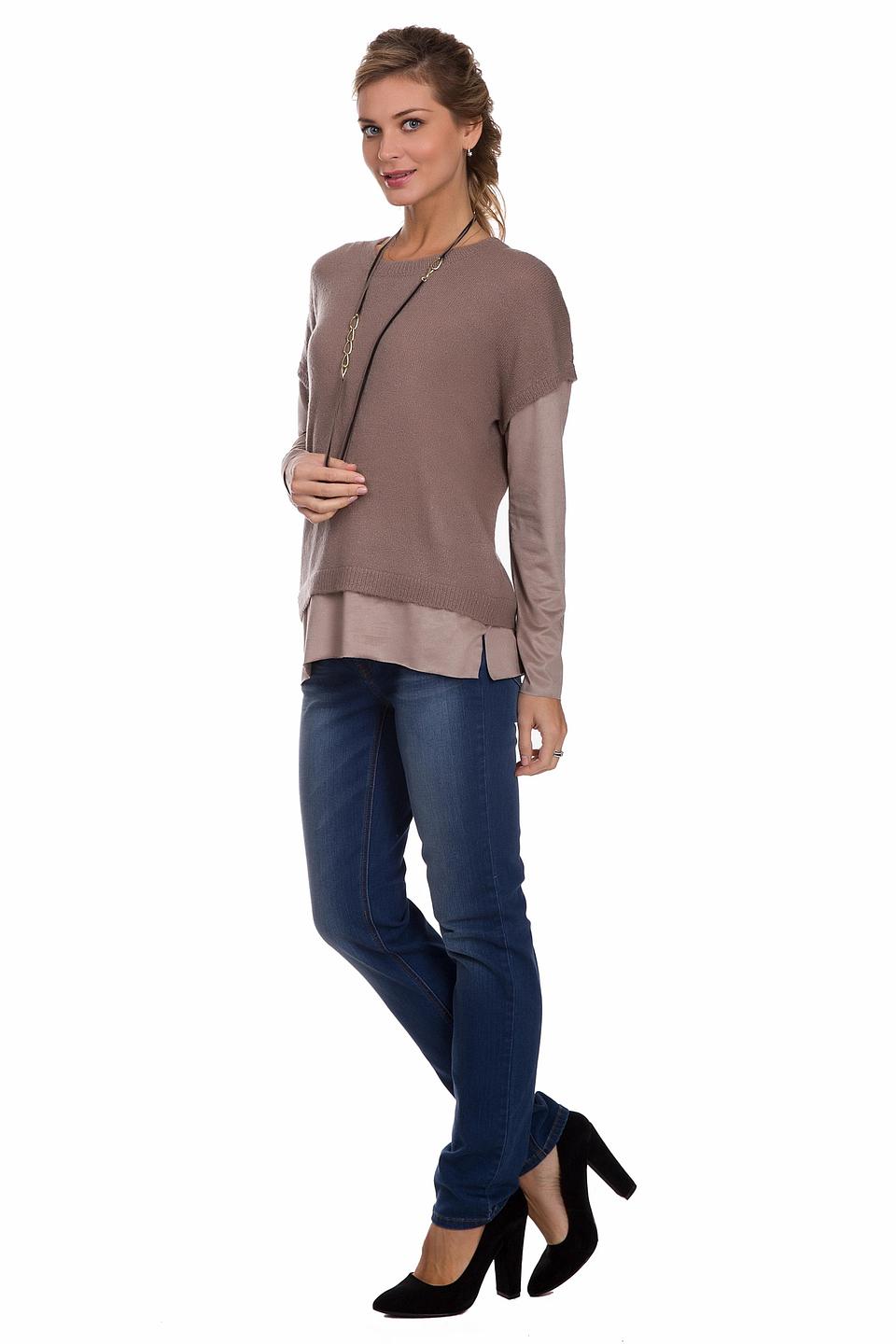 Пуловер Via Appia двухслойный бежевый