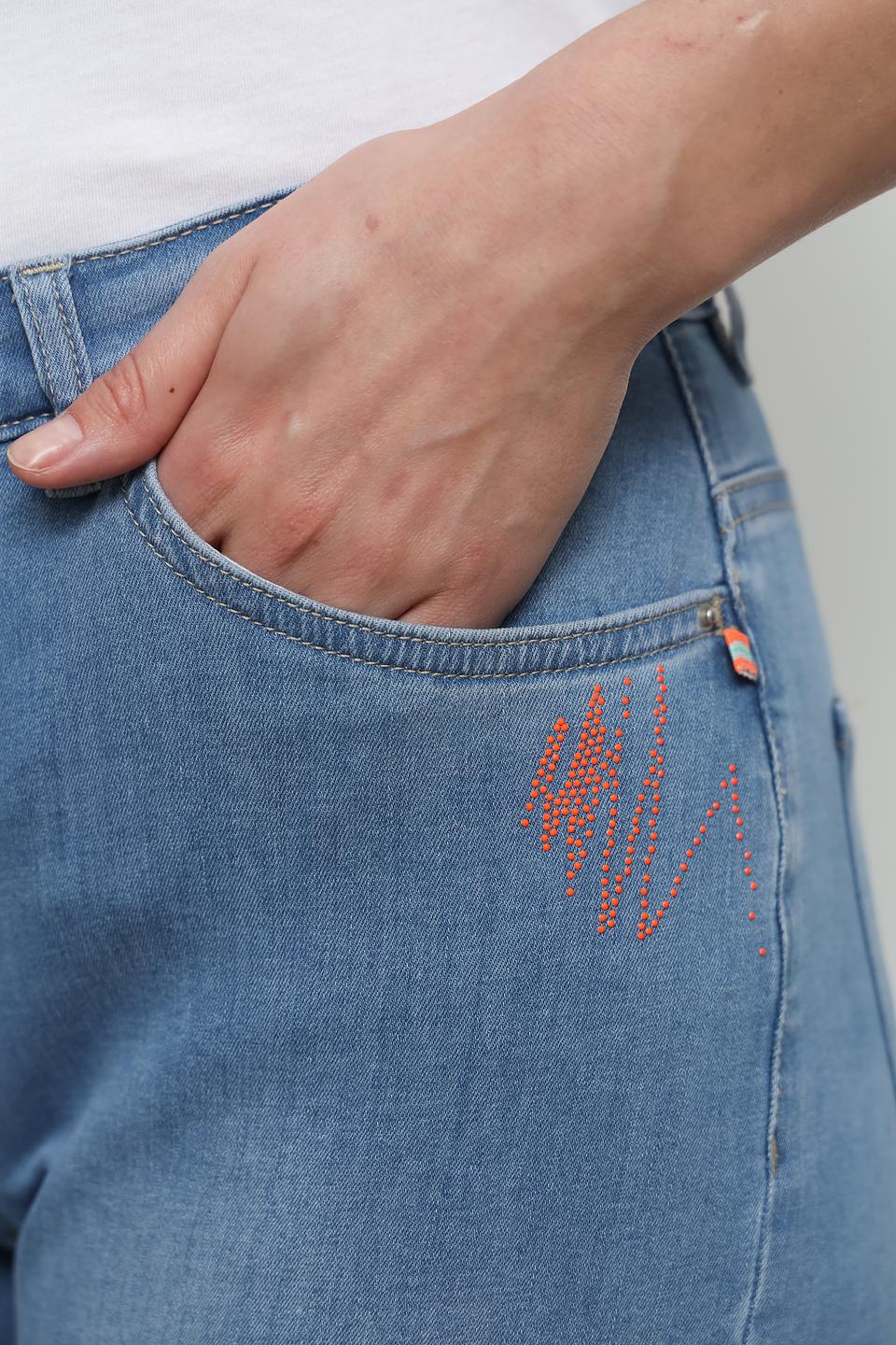 Джинсы Ppep. mom fit голубые