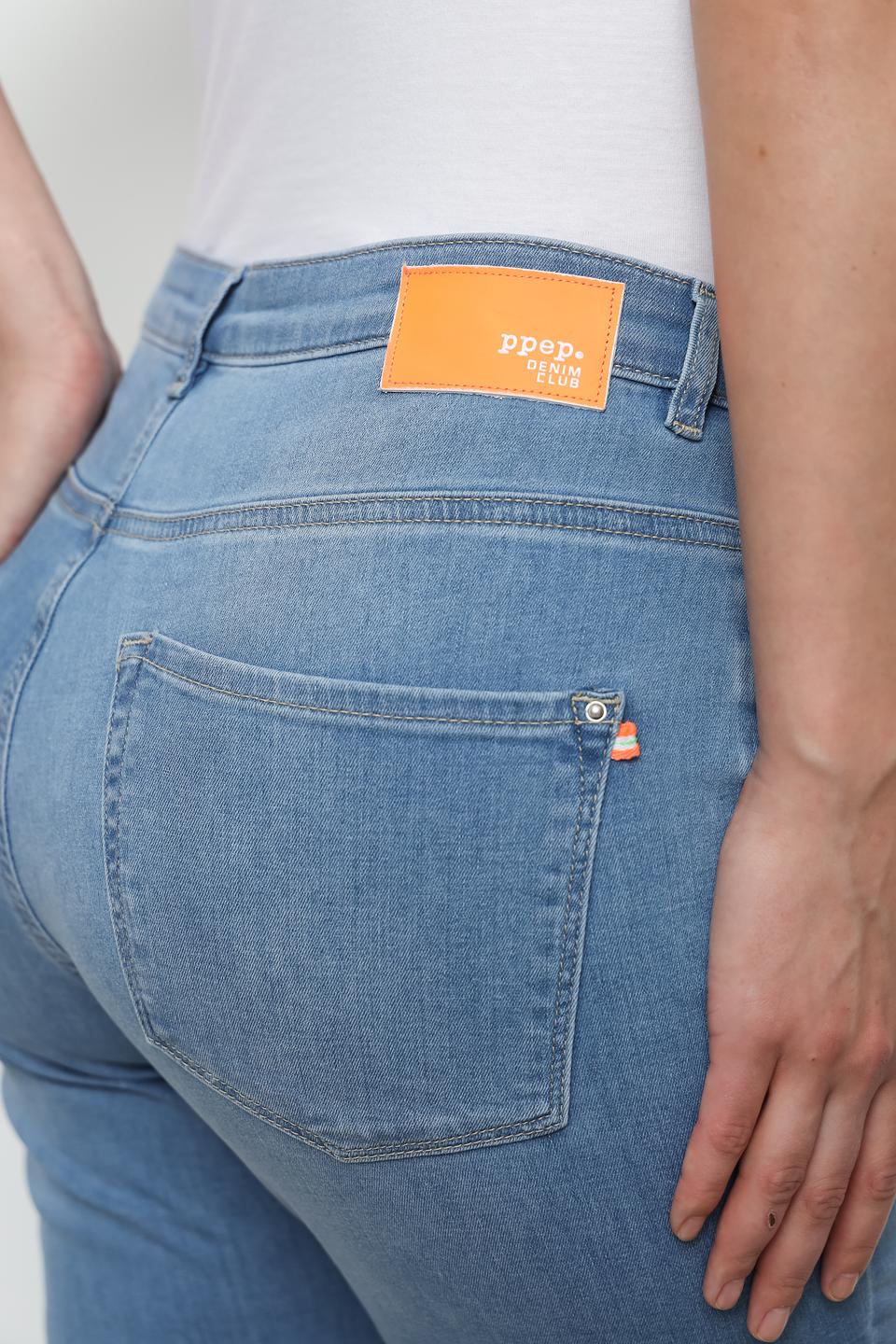 Джинсы Ppep. mom fit голубые