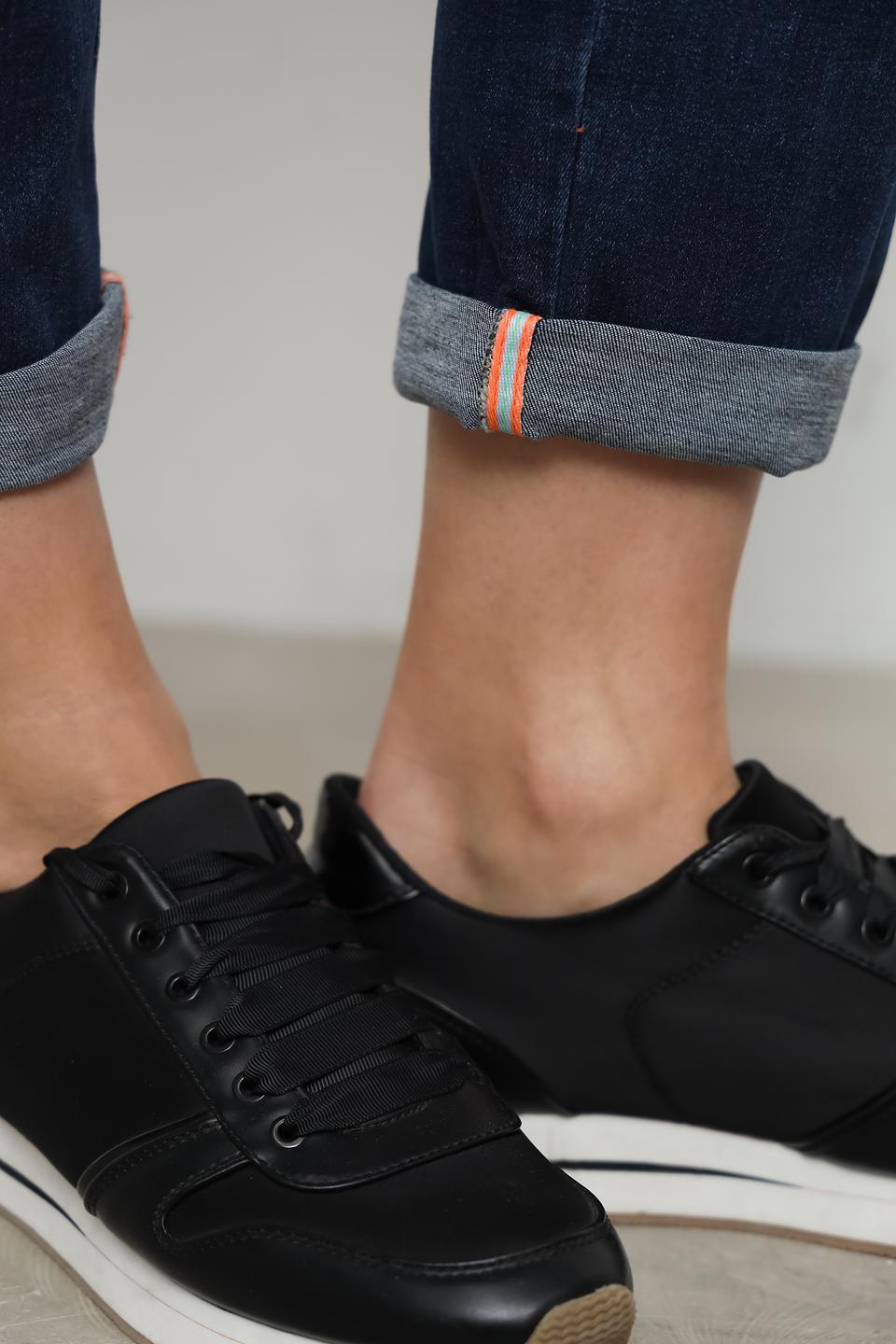 Джинсы Ppep. с утяжкой оранжевый