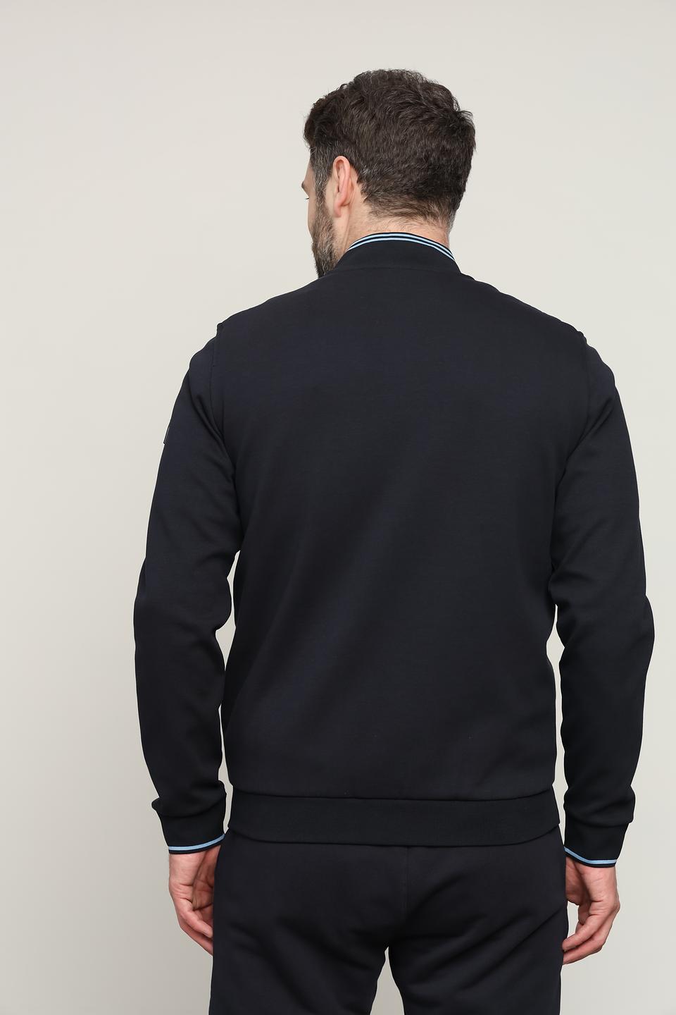 Кардиган Bugatti стеганый темно-синий