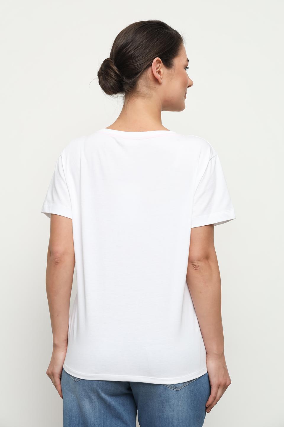 Футболка UNQ женская белая с принтом