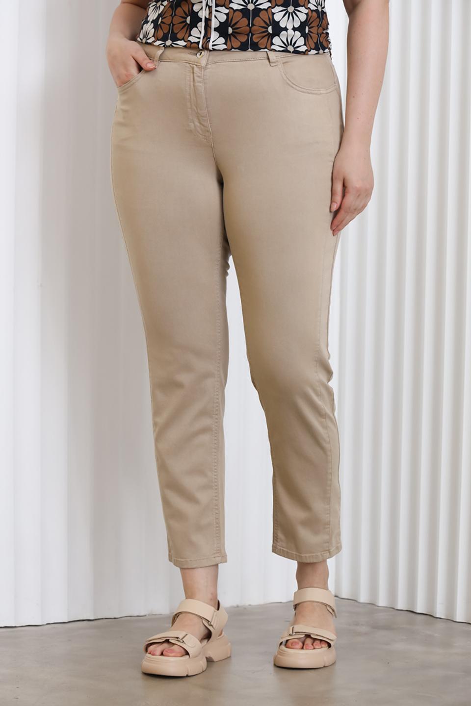 Брюки классические Frapp бежевые